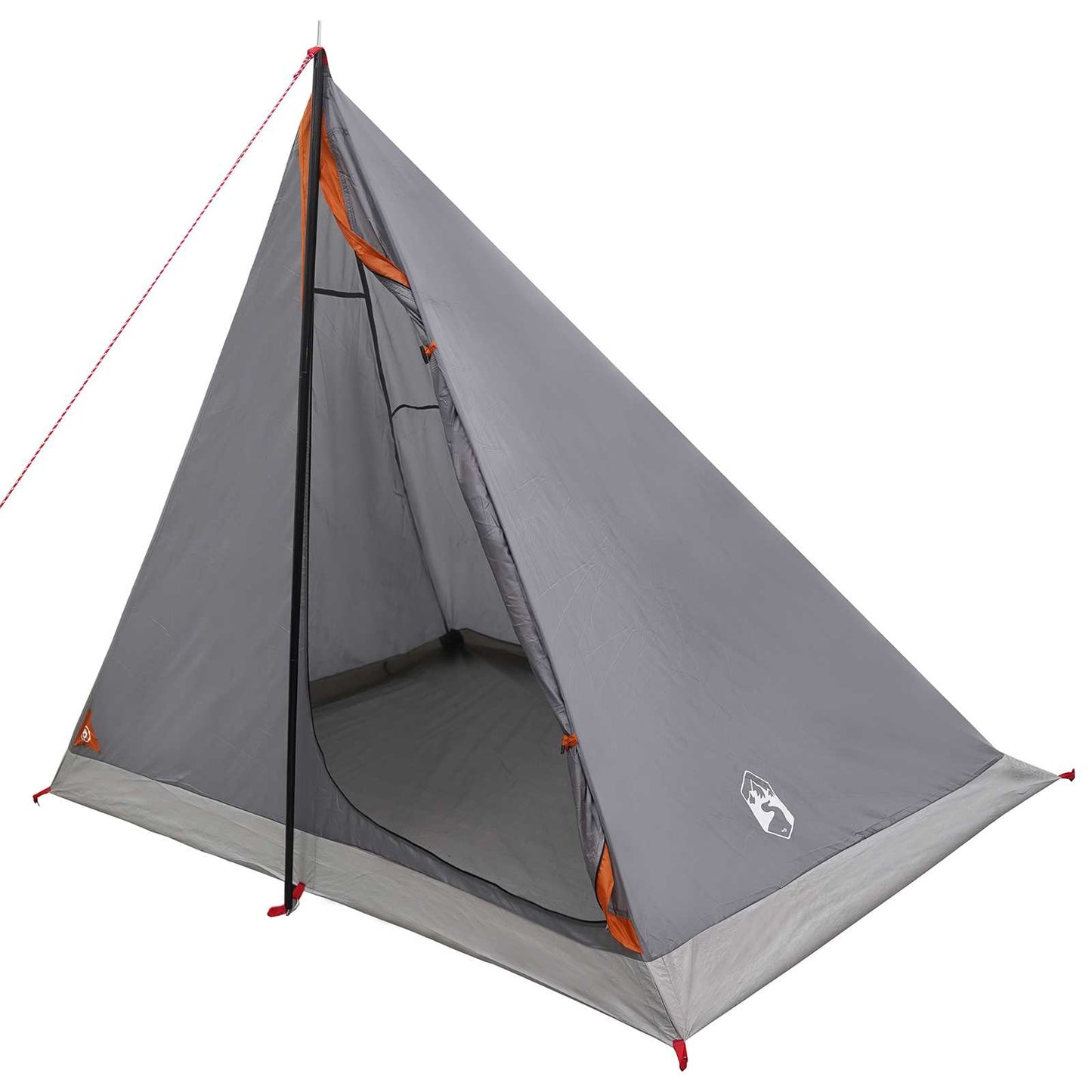 Trekkingzelt 2 Personen Grau und Orange