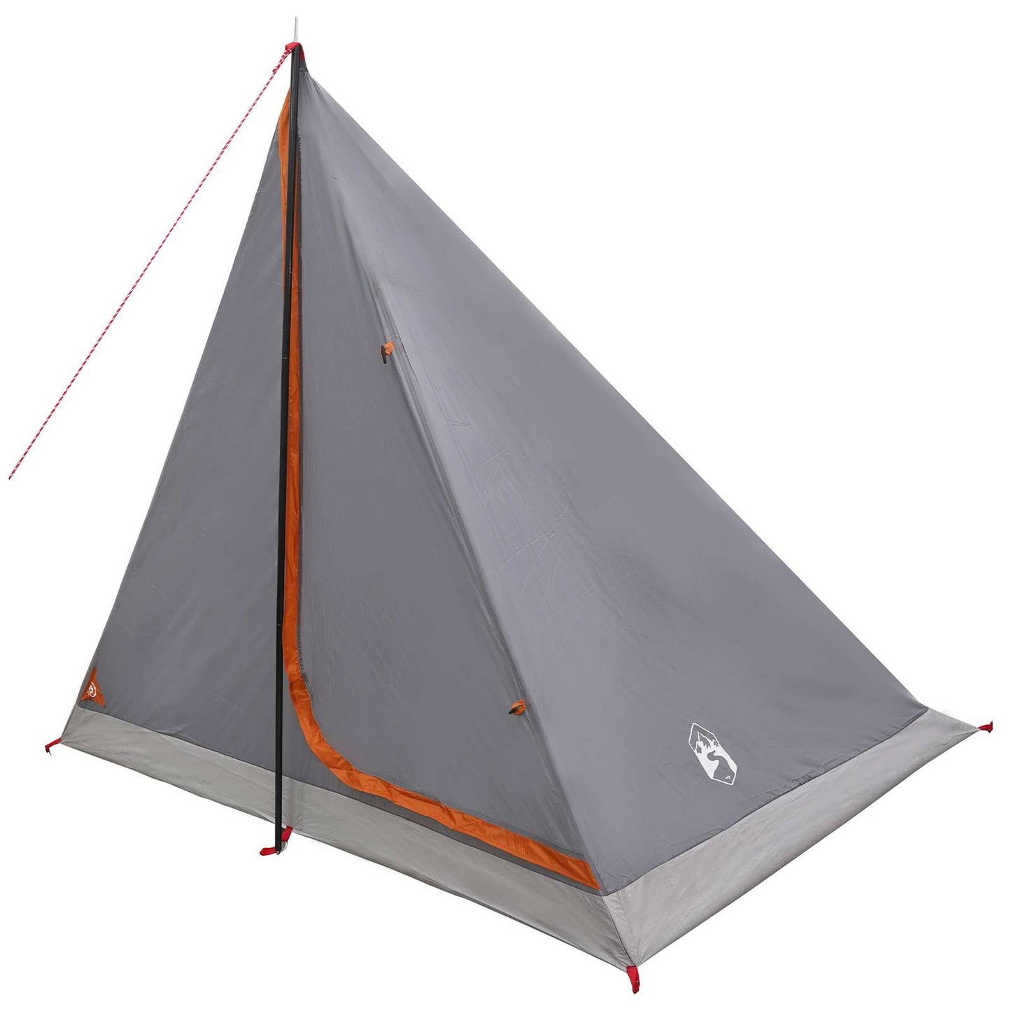 Trekkingzelt 2 Personen Grau und Orange