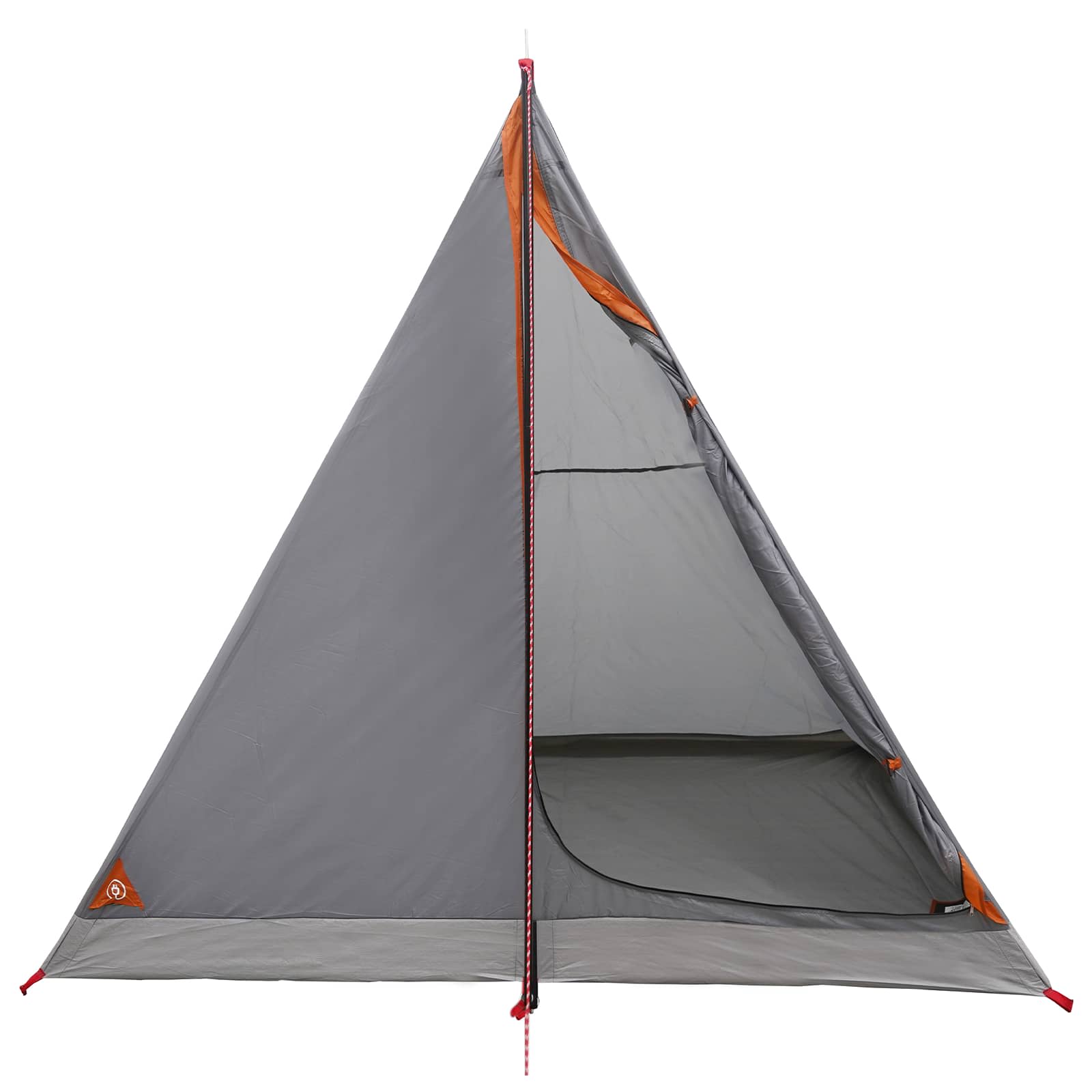 Trekkingzelt 2 Personen Grau und Orange