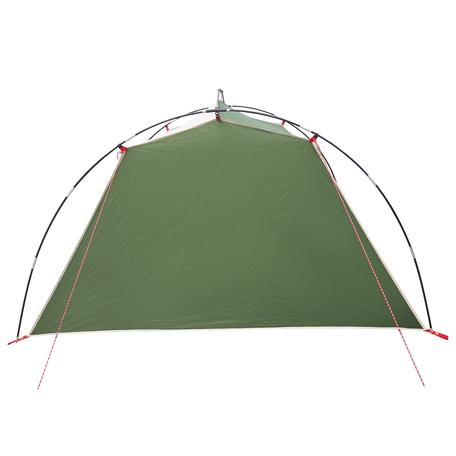 Tunnelzelt 4 Personen Grün 185T Polyester mit PU-Beschichtung
