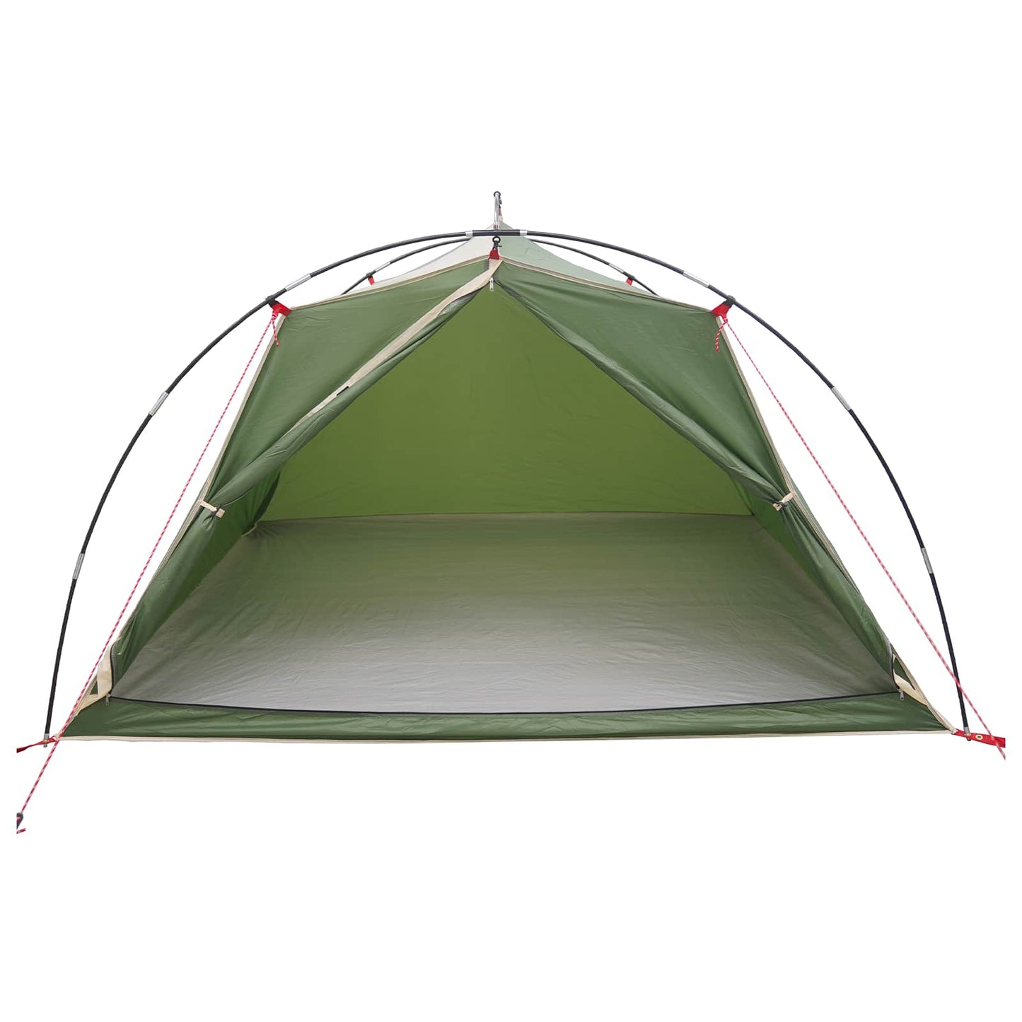 Tunnelzelt 4 Personen Grün 185T Polyester mit PU-Beschichtung