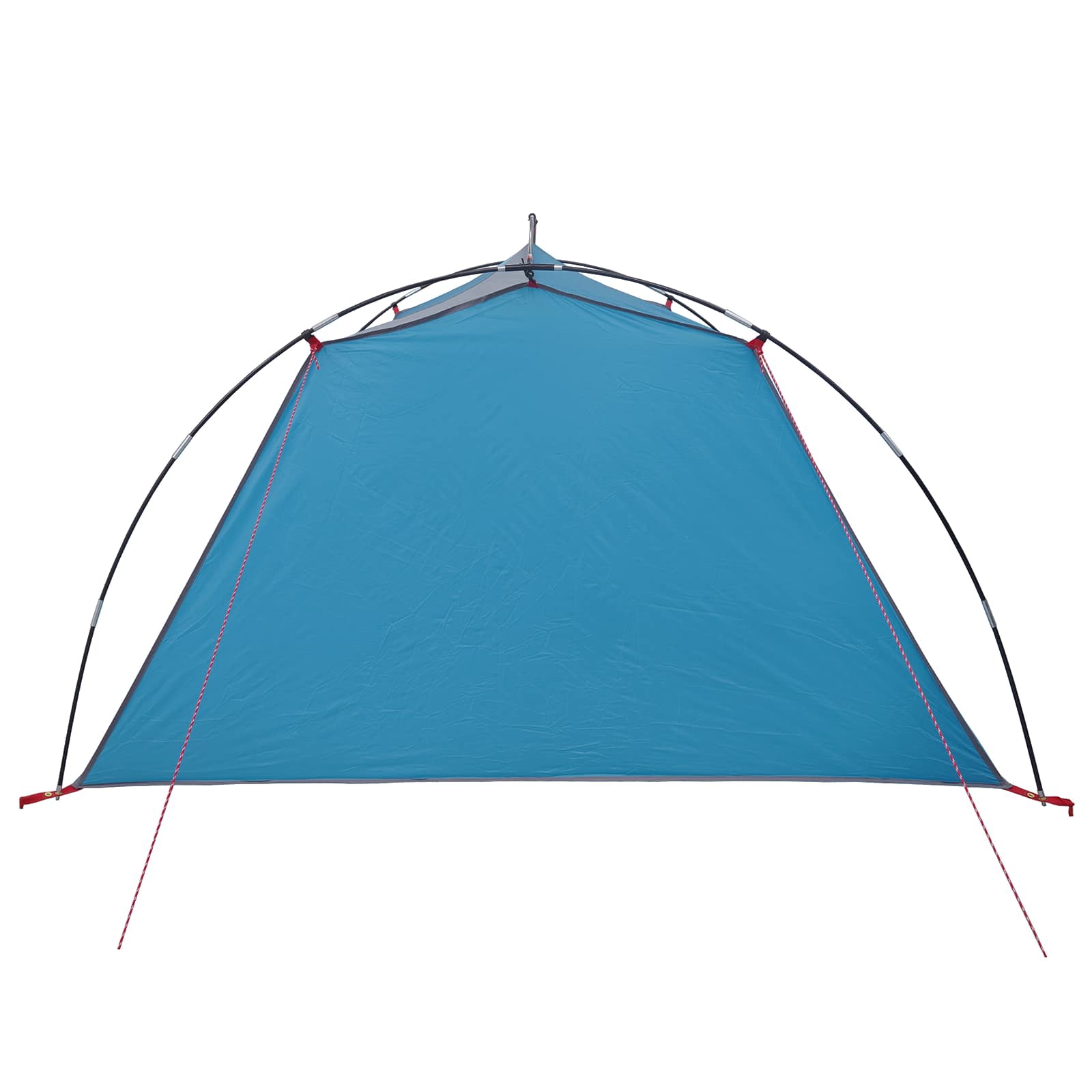Tunnelzelt 4 Personen Blau 185T Polyester mit PU-Beschichtung