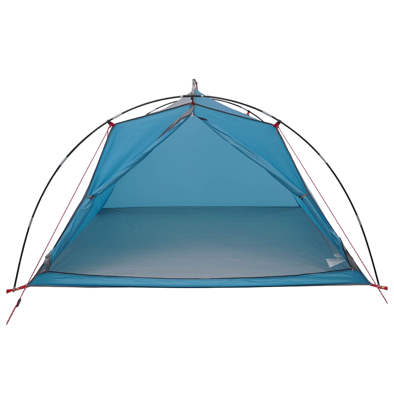 Tunnelzelt 4 Personen Blau 185T Polyester mit PU-Beschichtung