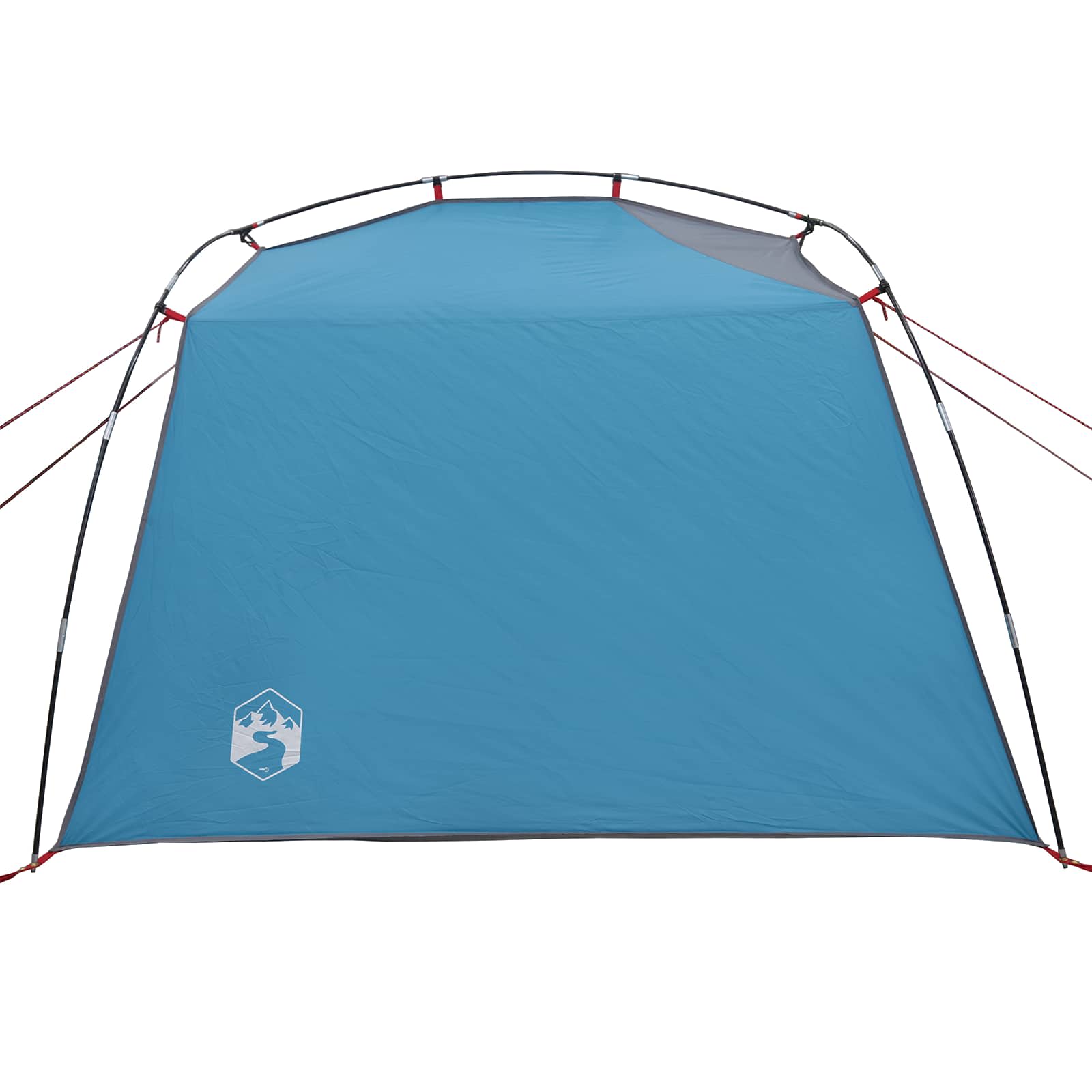 Tunnelzelt 4 Personen Blau 185T Polyester mit PU-Beschichtung