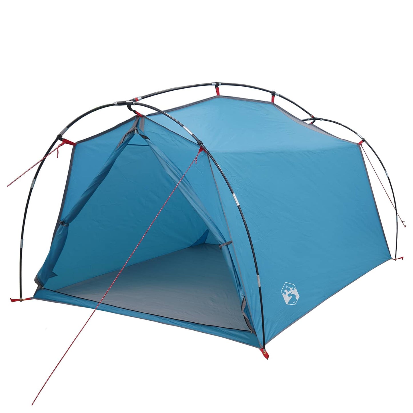 Tunnelzelt 2 Personen Blau 185T Polyester mit PU-Beschichtung
