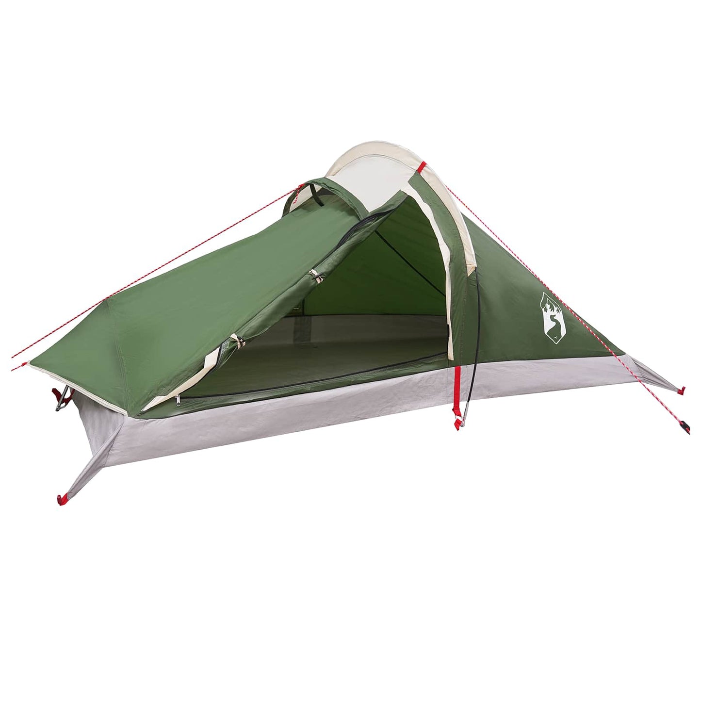Trekkingzelt 4 Personen Grün 185T Polyester mit PU-Beschichtung