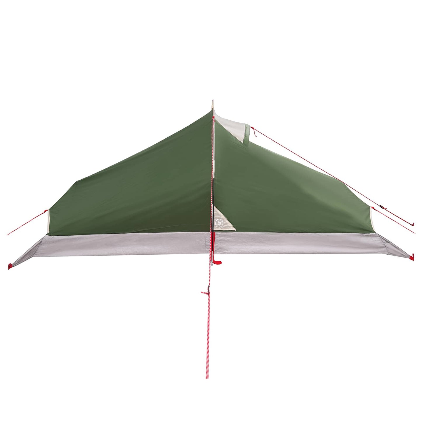 Trekkingzelt 4 Personen Grün 185T Polyester mit PU-Beschichtung