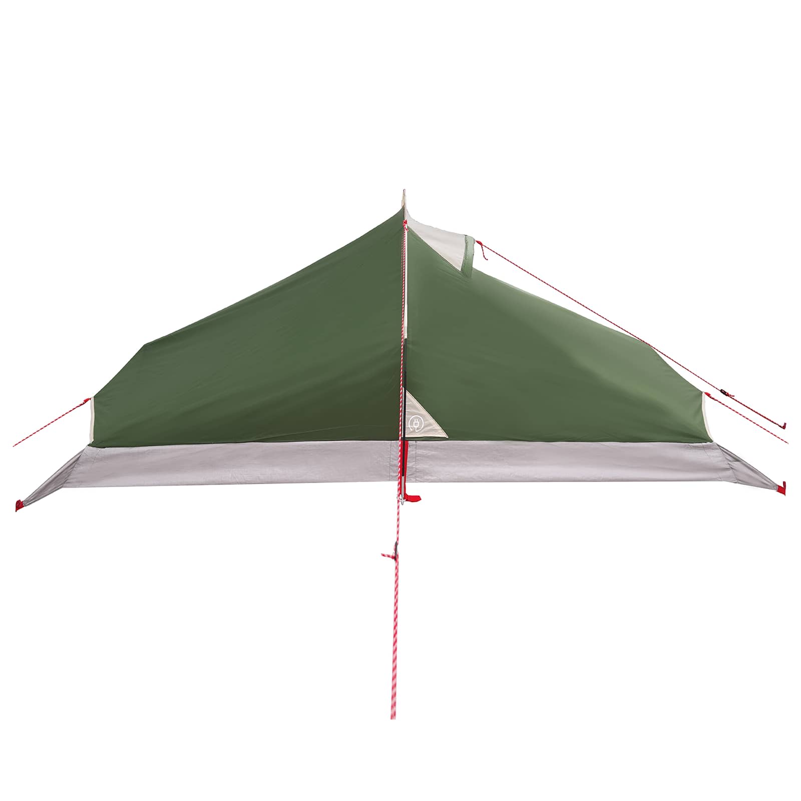 Trekkingzelt 4 Personen Grün 185T Polyester mit PU-Beschichtung