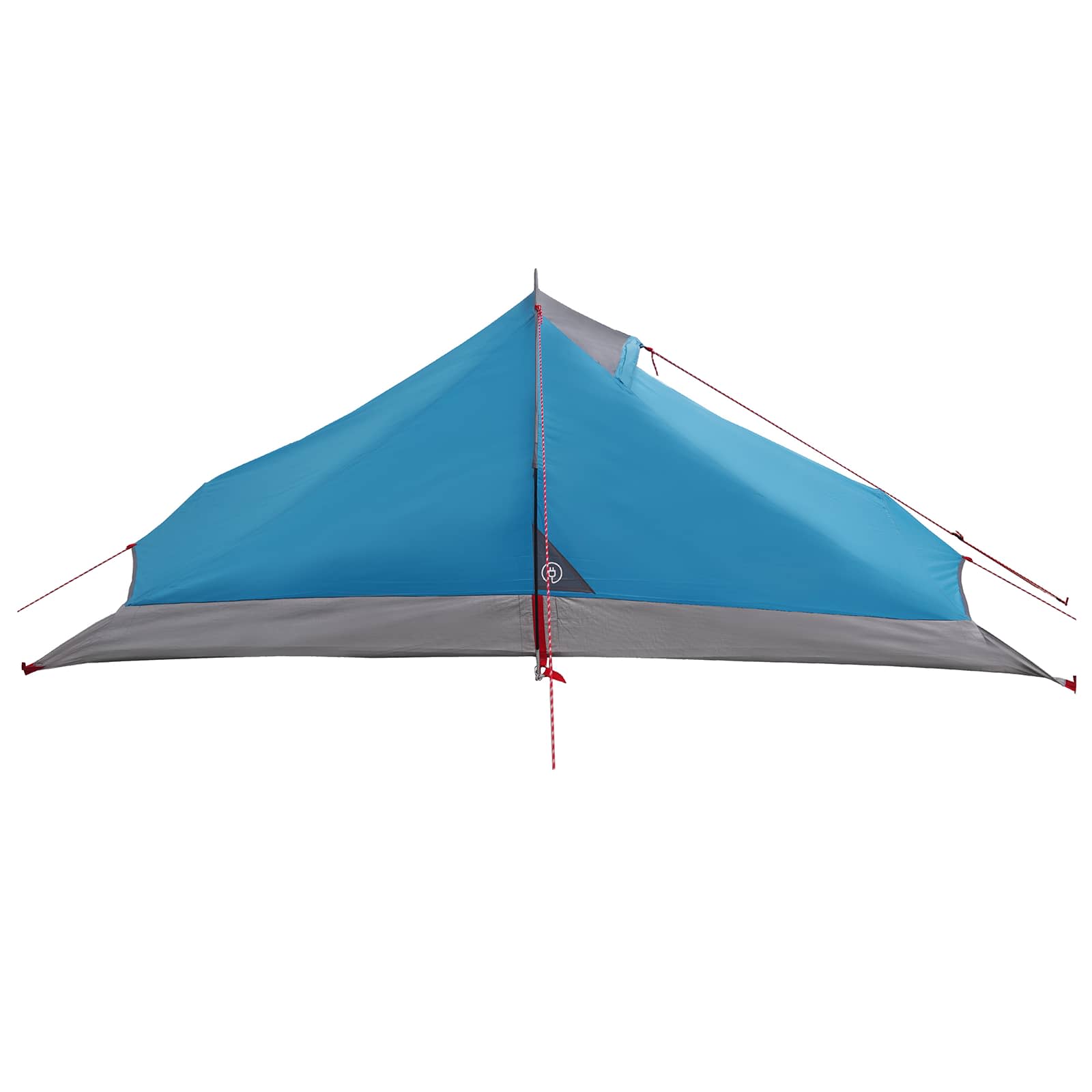 Trekkingzelt 4 Personen Blau 185T Polyester mit PU-Beschichtung