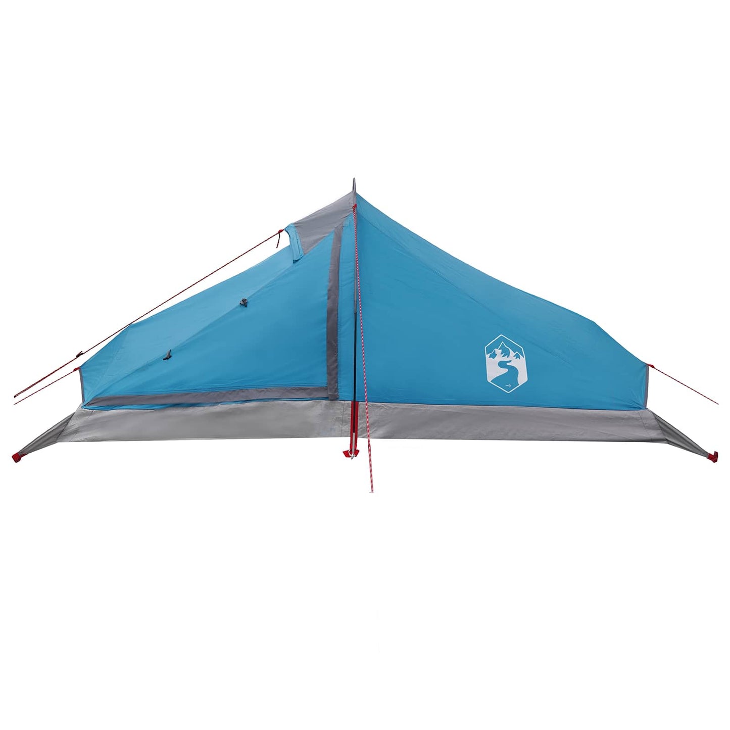 Trekkingzelt 4 Personen Blau 185T Polyester mit PU-Beschichtung