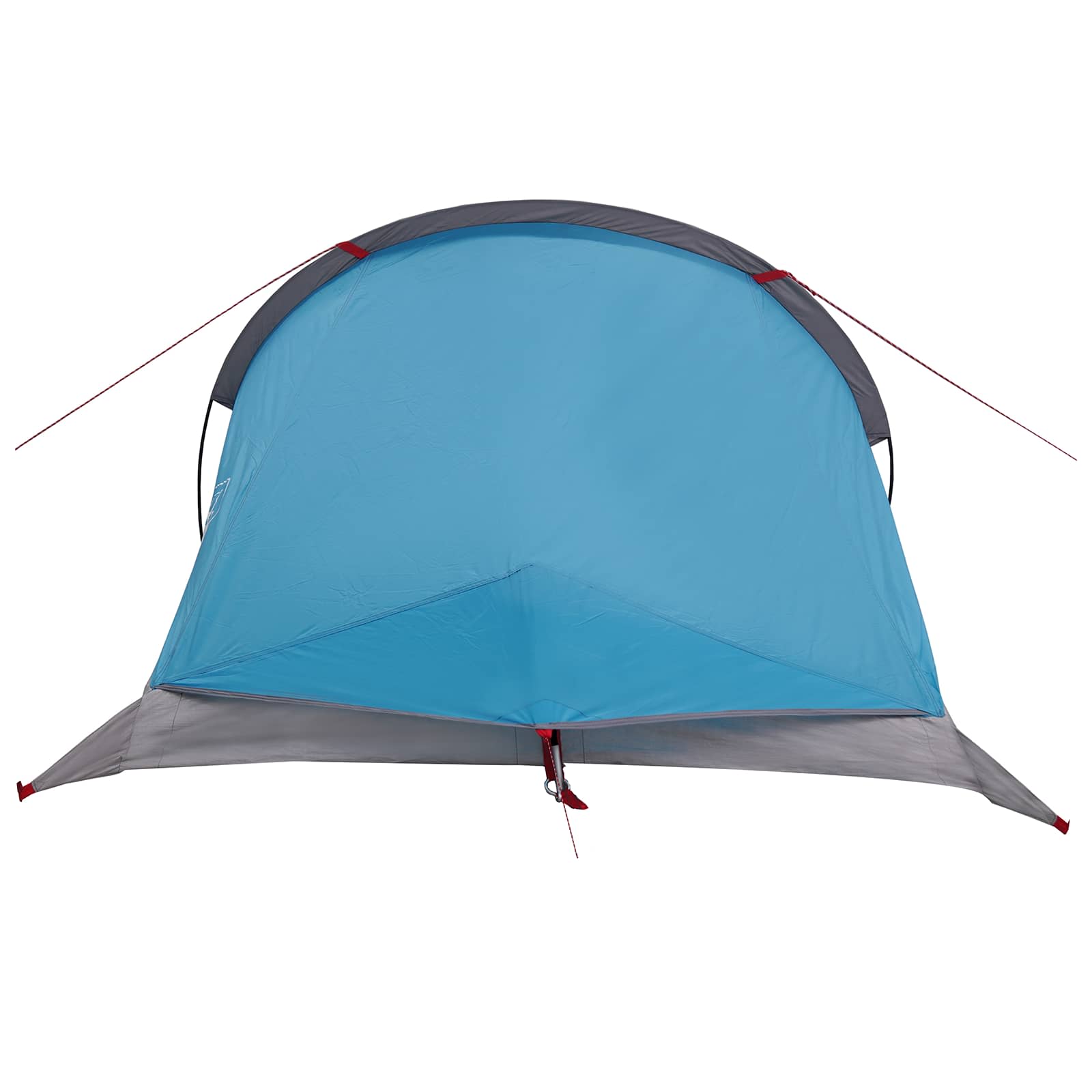 Trekkingzelt 4 Personen Blau 185T Polyester mit PU-Beschichtung