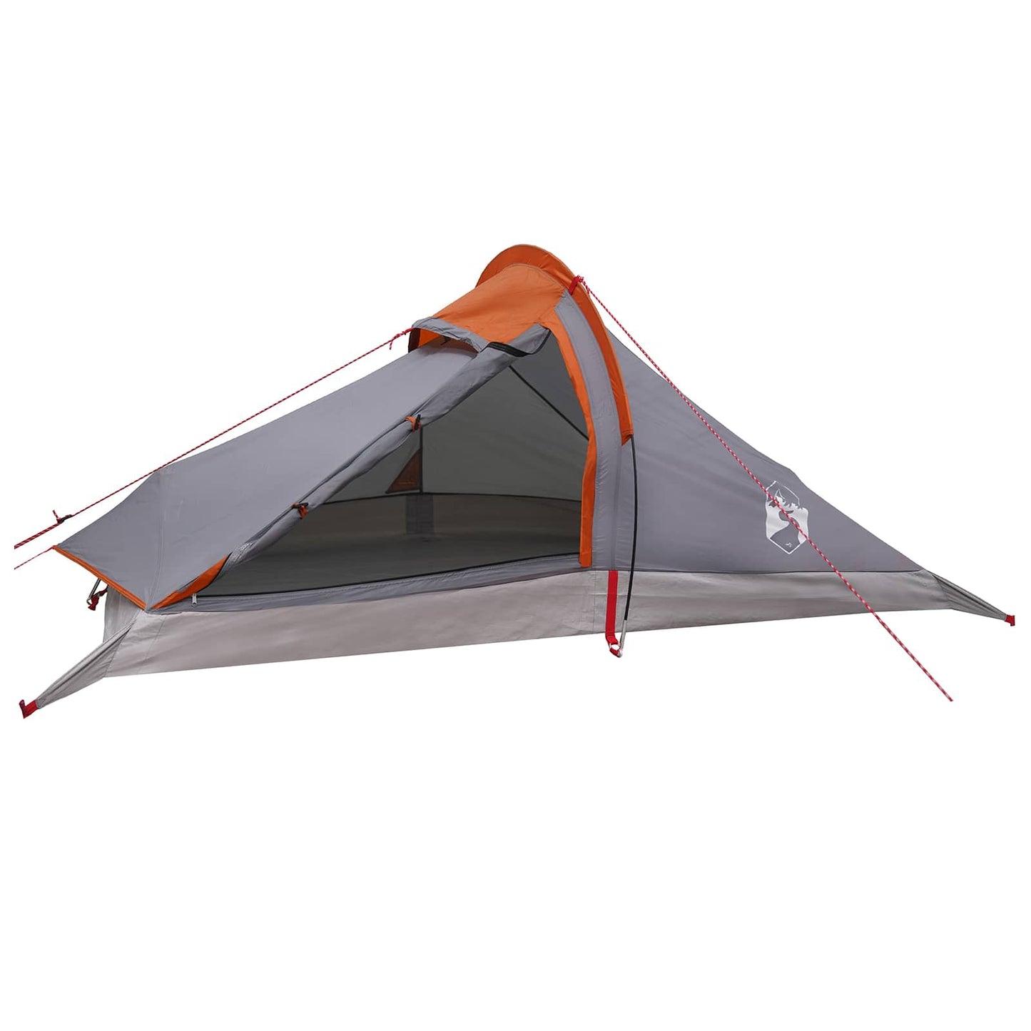 Trekkingzelt 4 Personen Grau und Orange