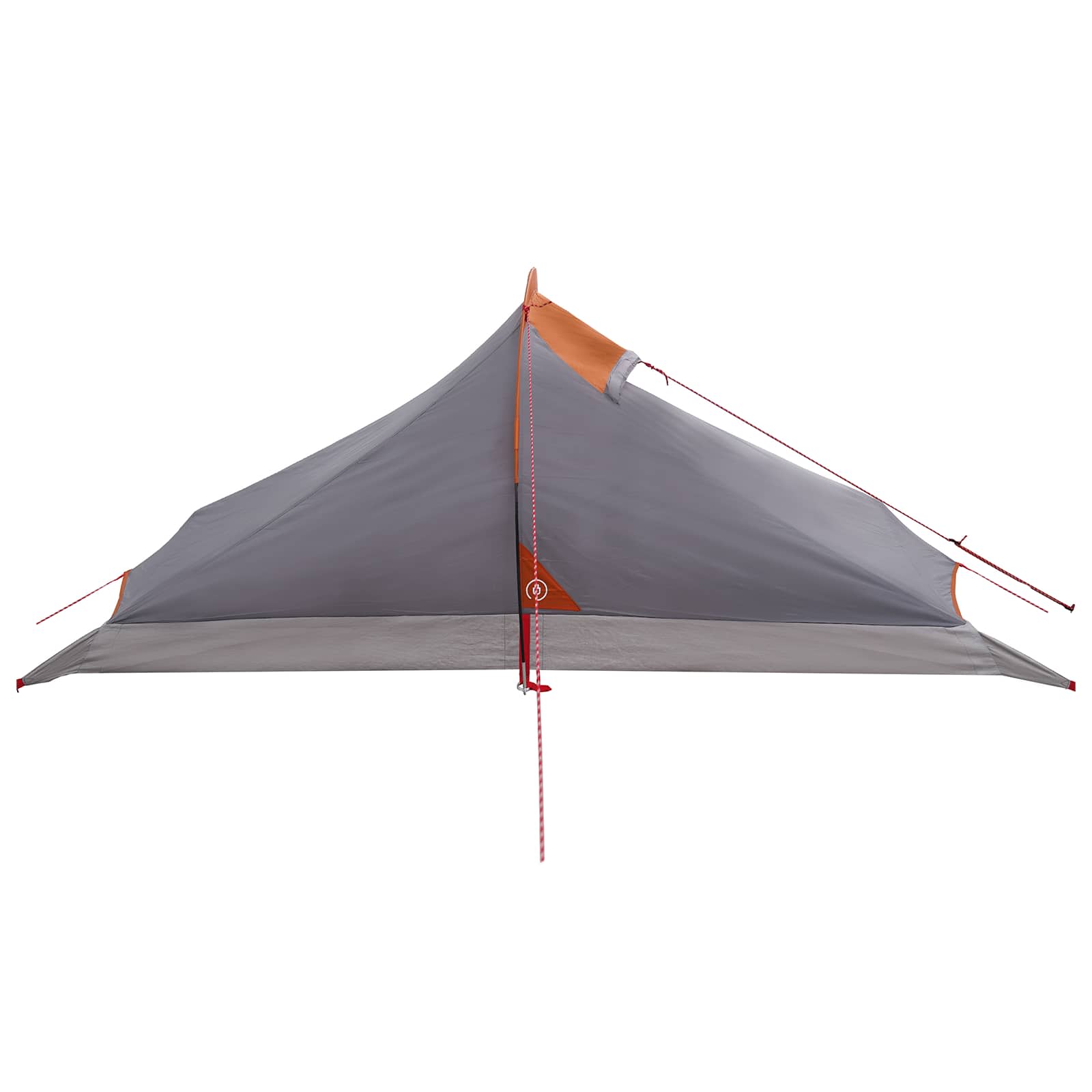 Trekkingzelt 4 Personen Grau und Orange