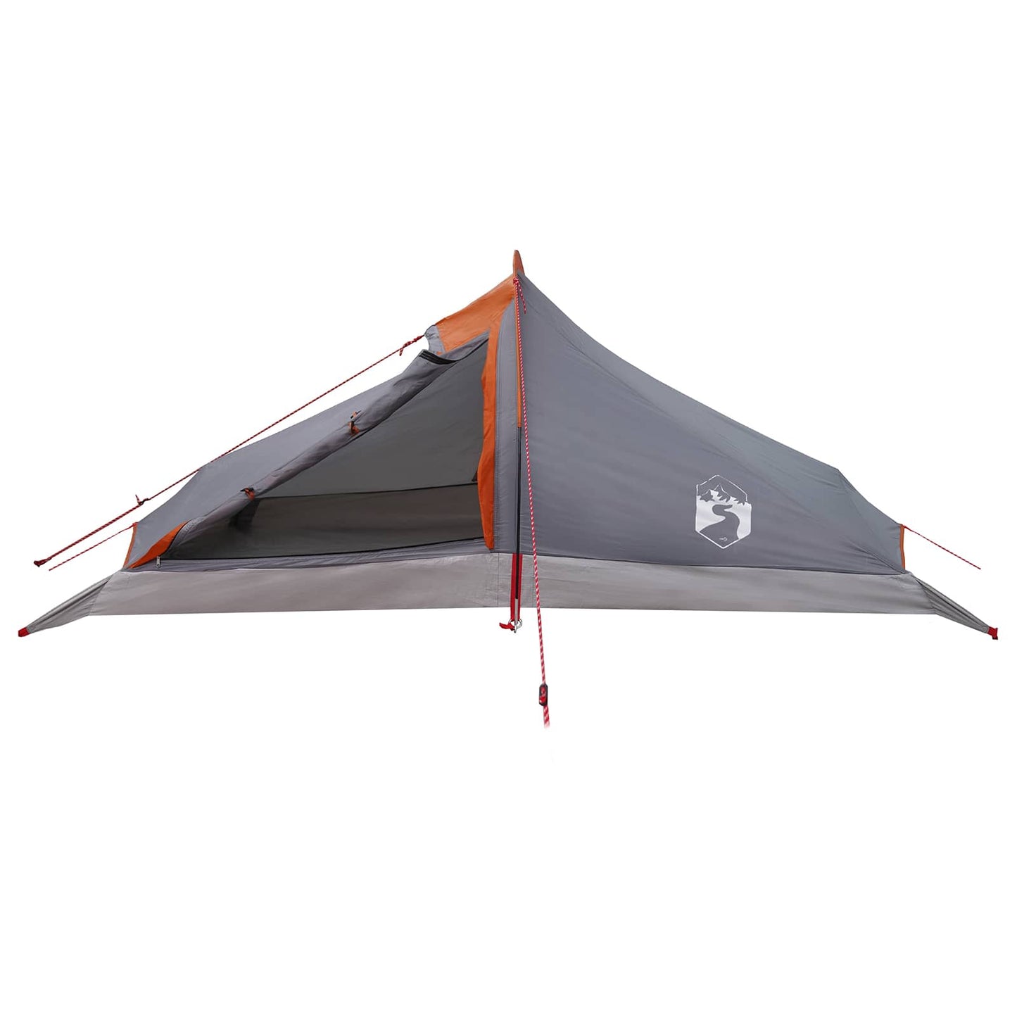Trekkingzelt 4 Personen Grau und Orange
