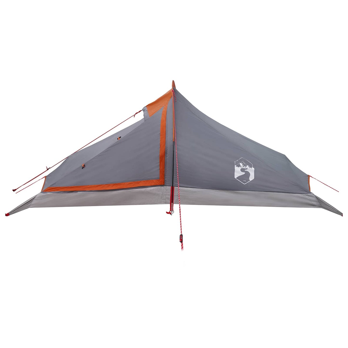 Trekkingzelt 4 Personen Grau und Orange