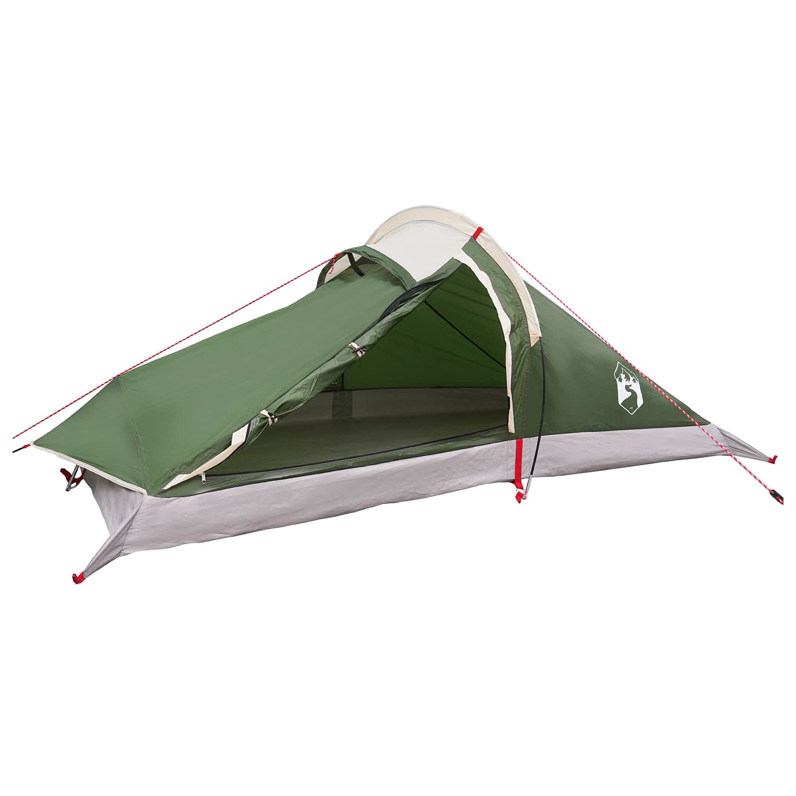 Trekkingzelt 2 Personen Grün 185T Polyester mit PU-Beschichtung