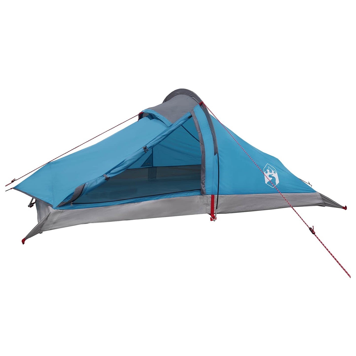 Trekkingzelt 2 Personen Blau 185T Polyester mit PU-Beschichtung