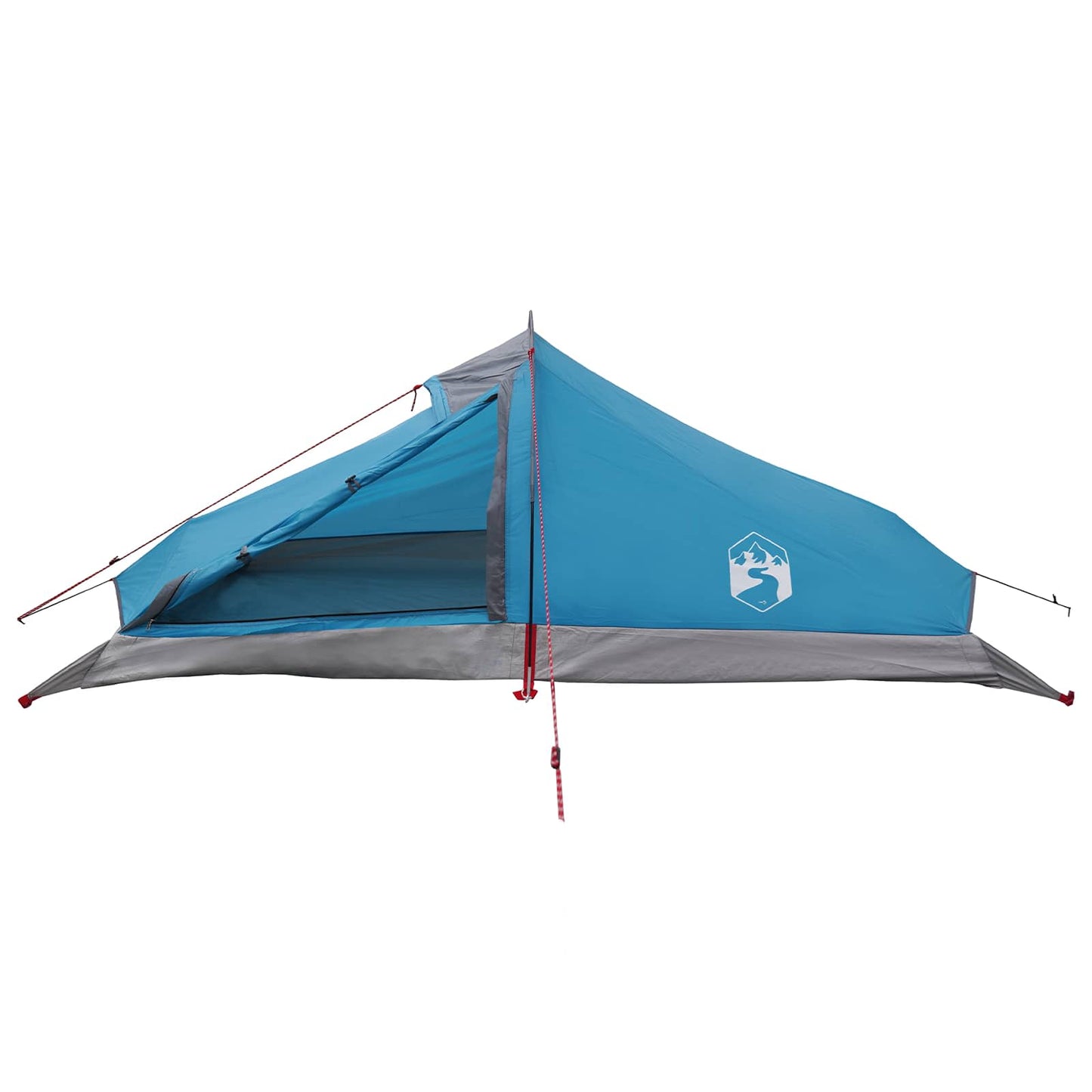 Trekkingzelt 2 Personen Blau 185T Polyester mit PU-Beschichtung
