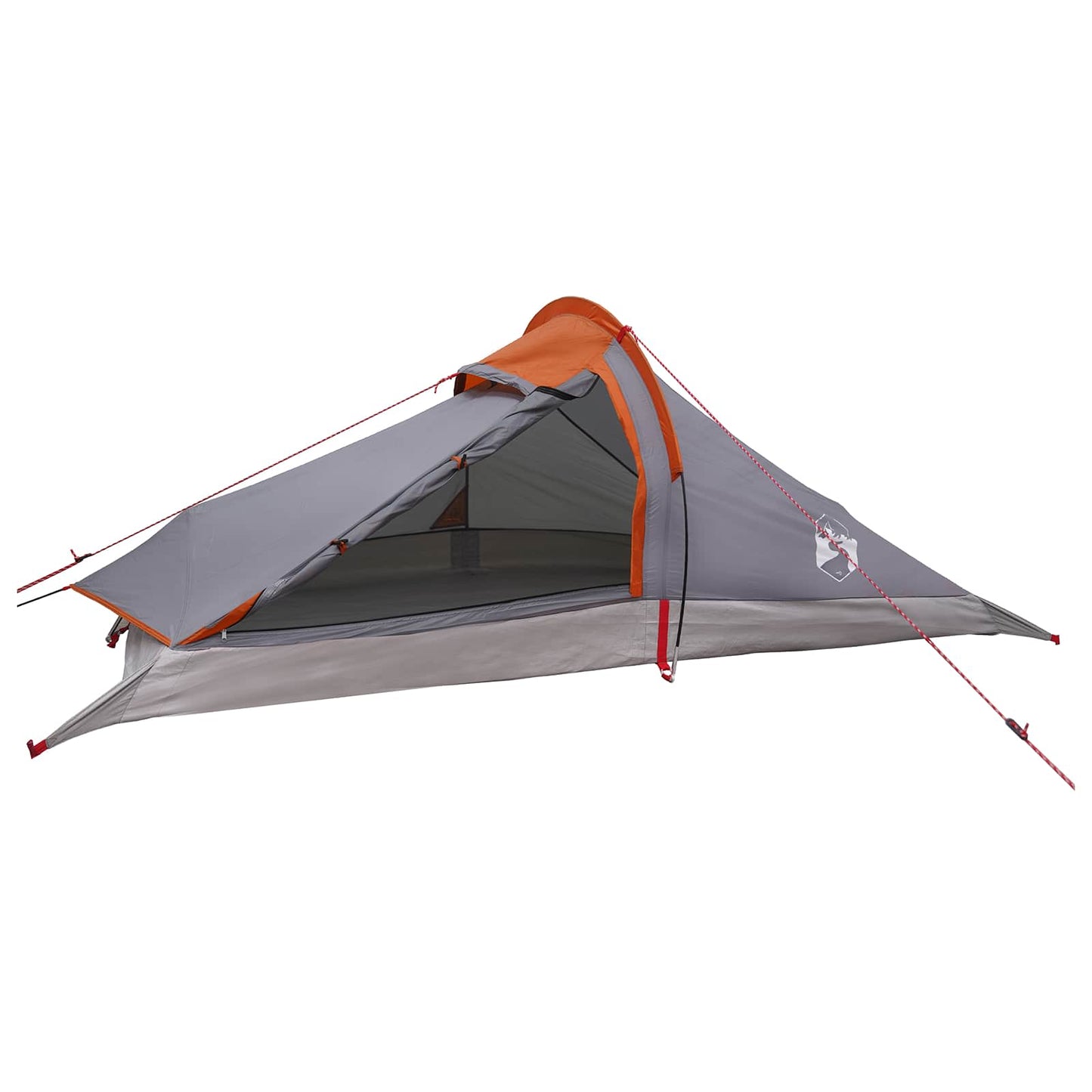 Trekkingzelt 2 Personen Grau und Orange