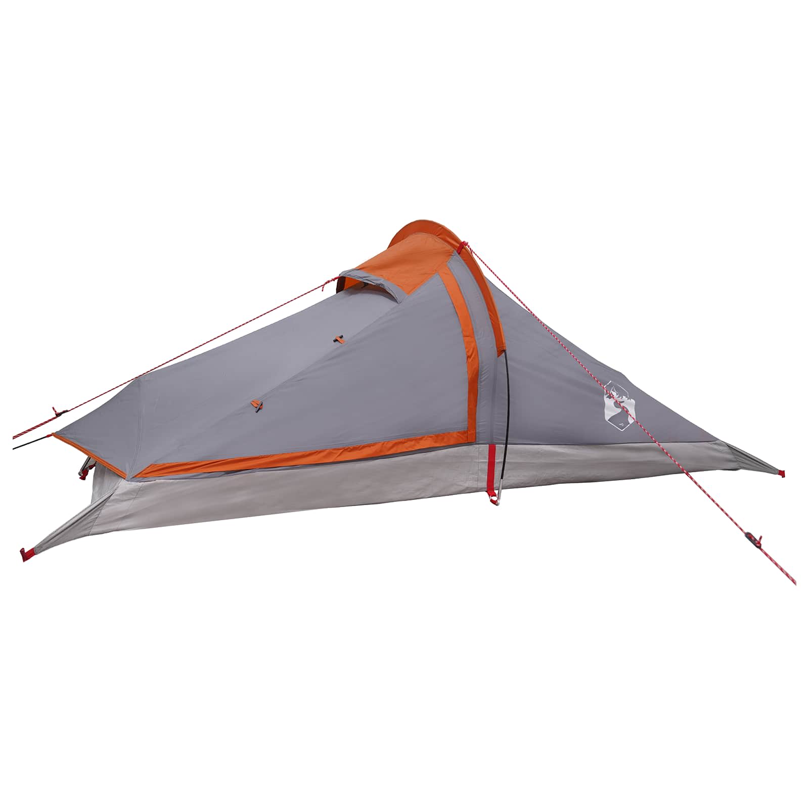 Trekkingzelt 2 Personen Grau und Orange