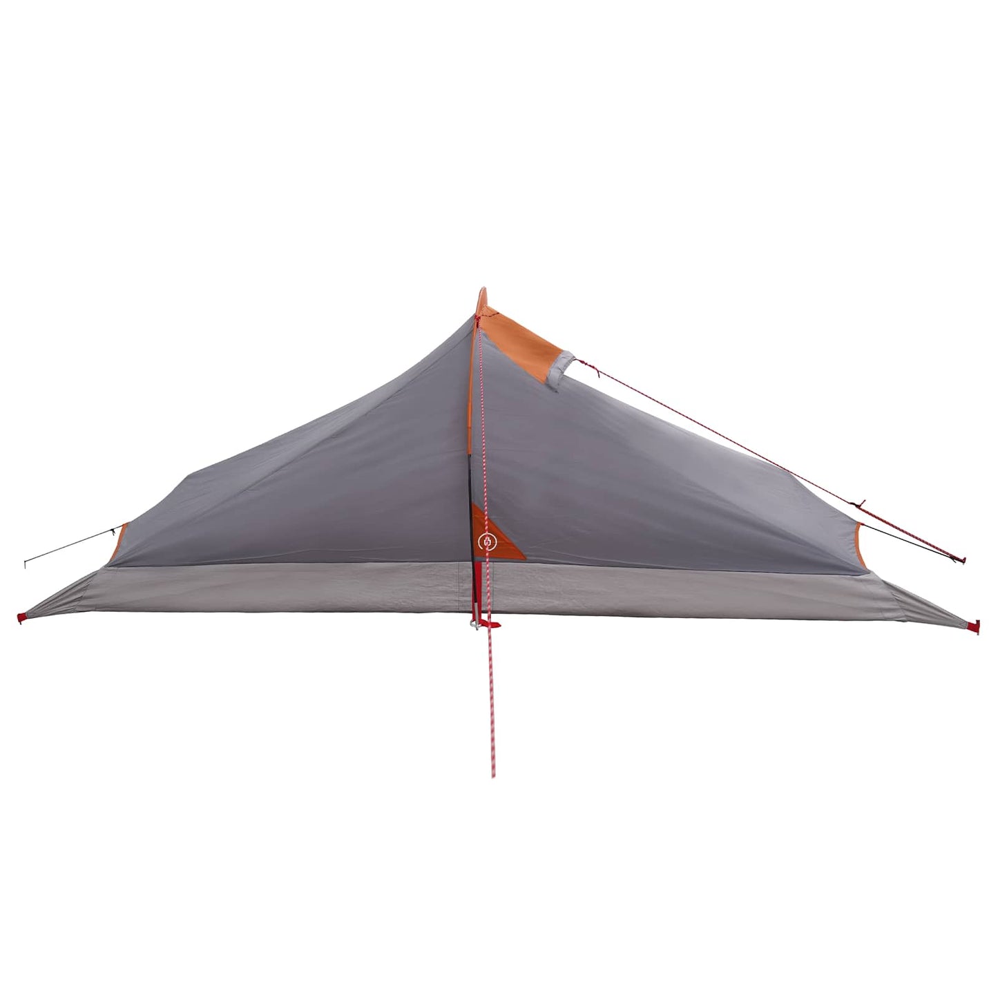 Trekkingzelt 2 Personen Grau und Orange
