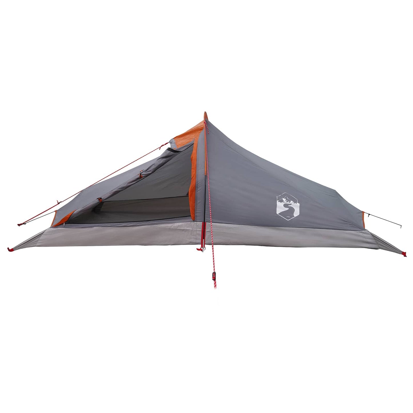Trekkingzelt 2 Personen Grau und Orange