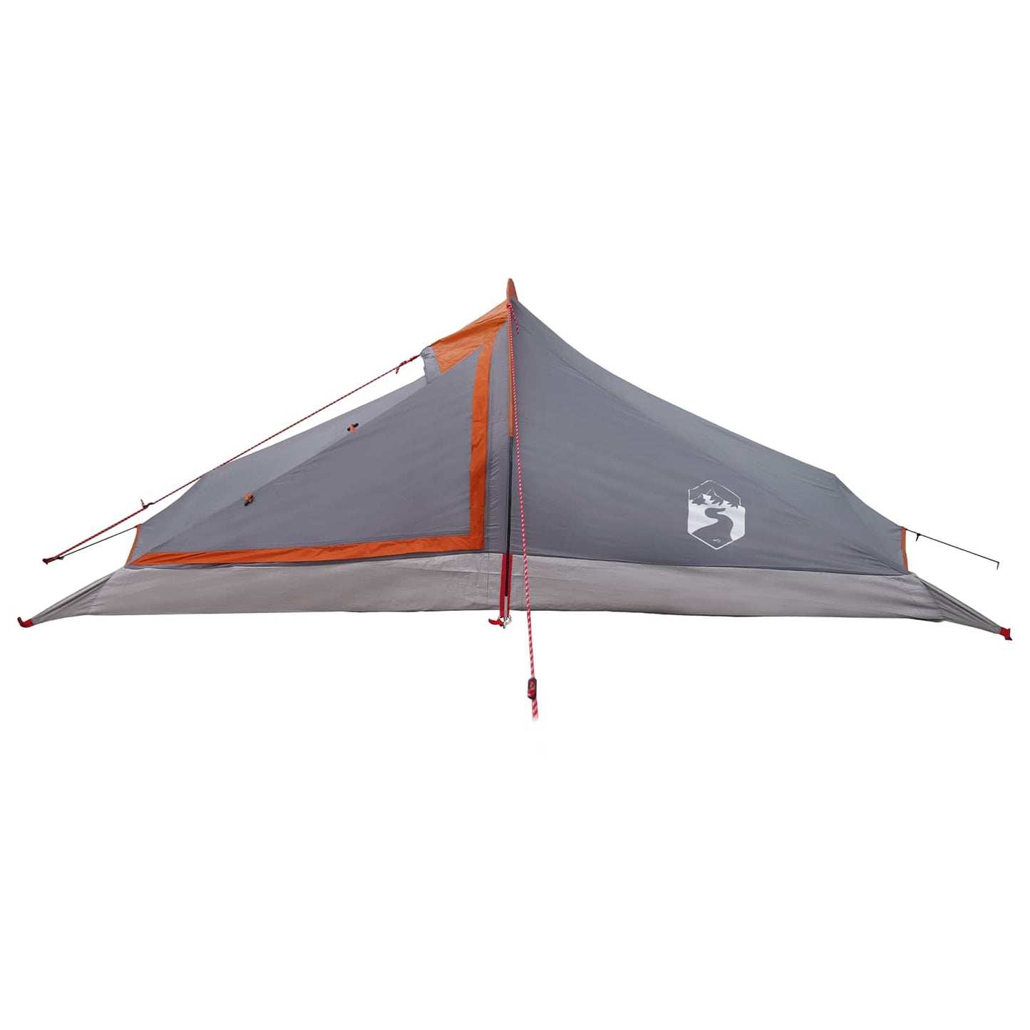 Trekkingzelt 2 Personen Grau und Orange