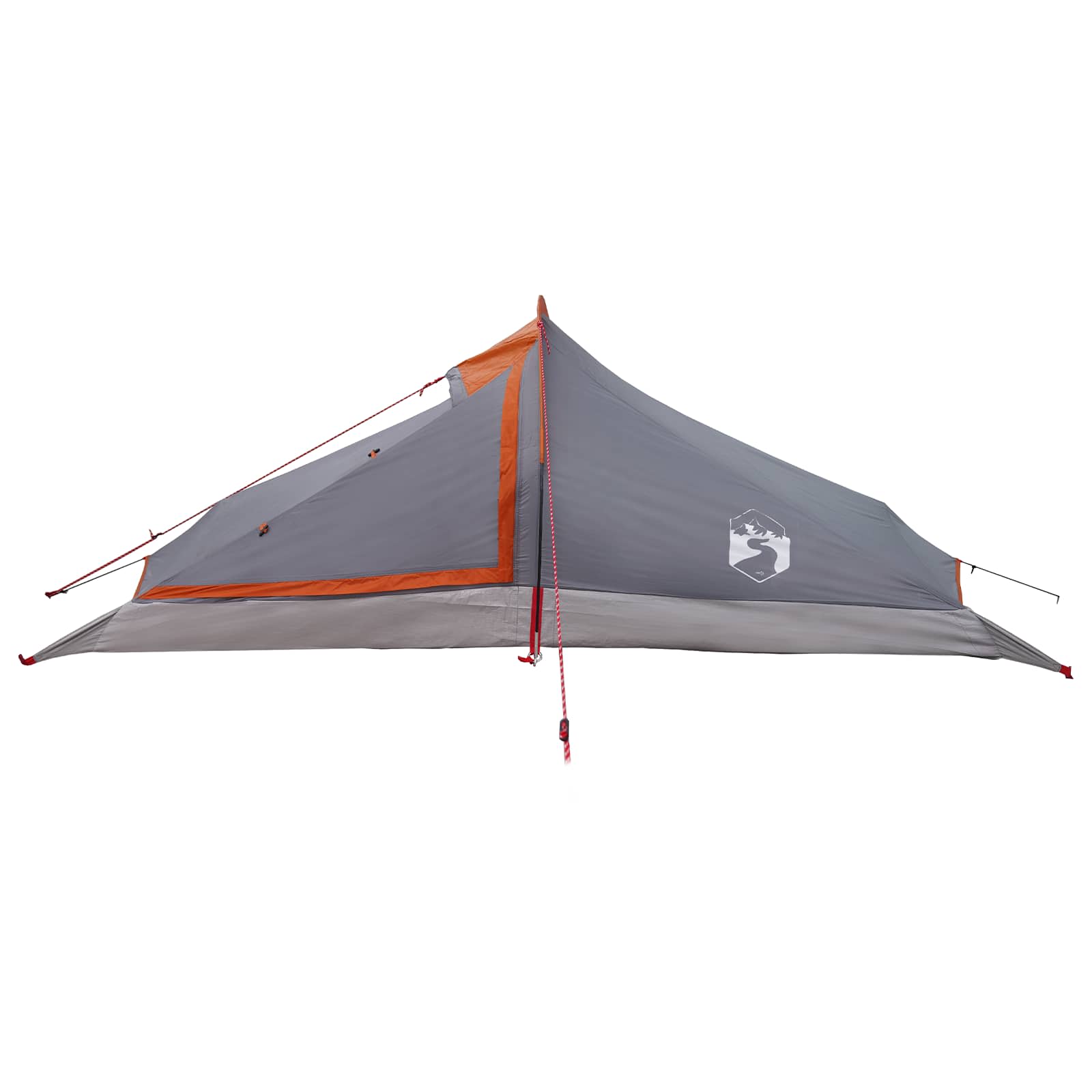 Trekkingzelt 2 Personen Grau und Orange