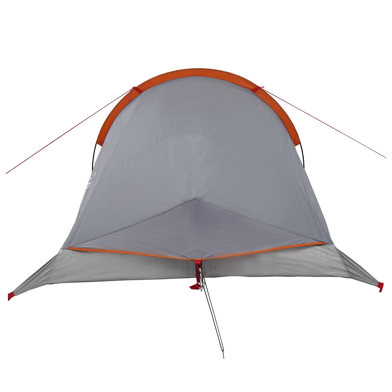 Trekkingzelt 2 Personen Grau und Orange