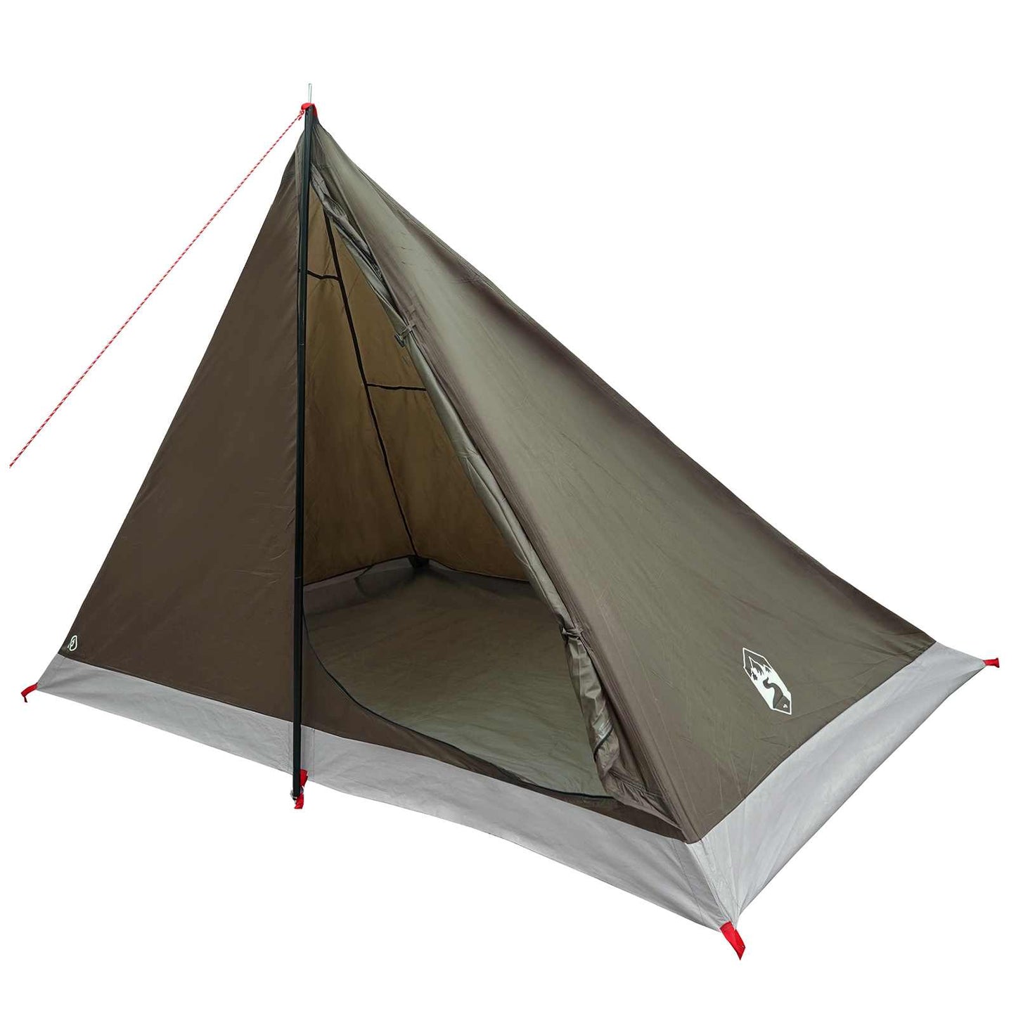 Trekkingzelt 4 Personen Braun und Grau