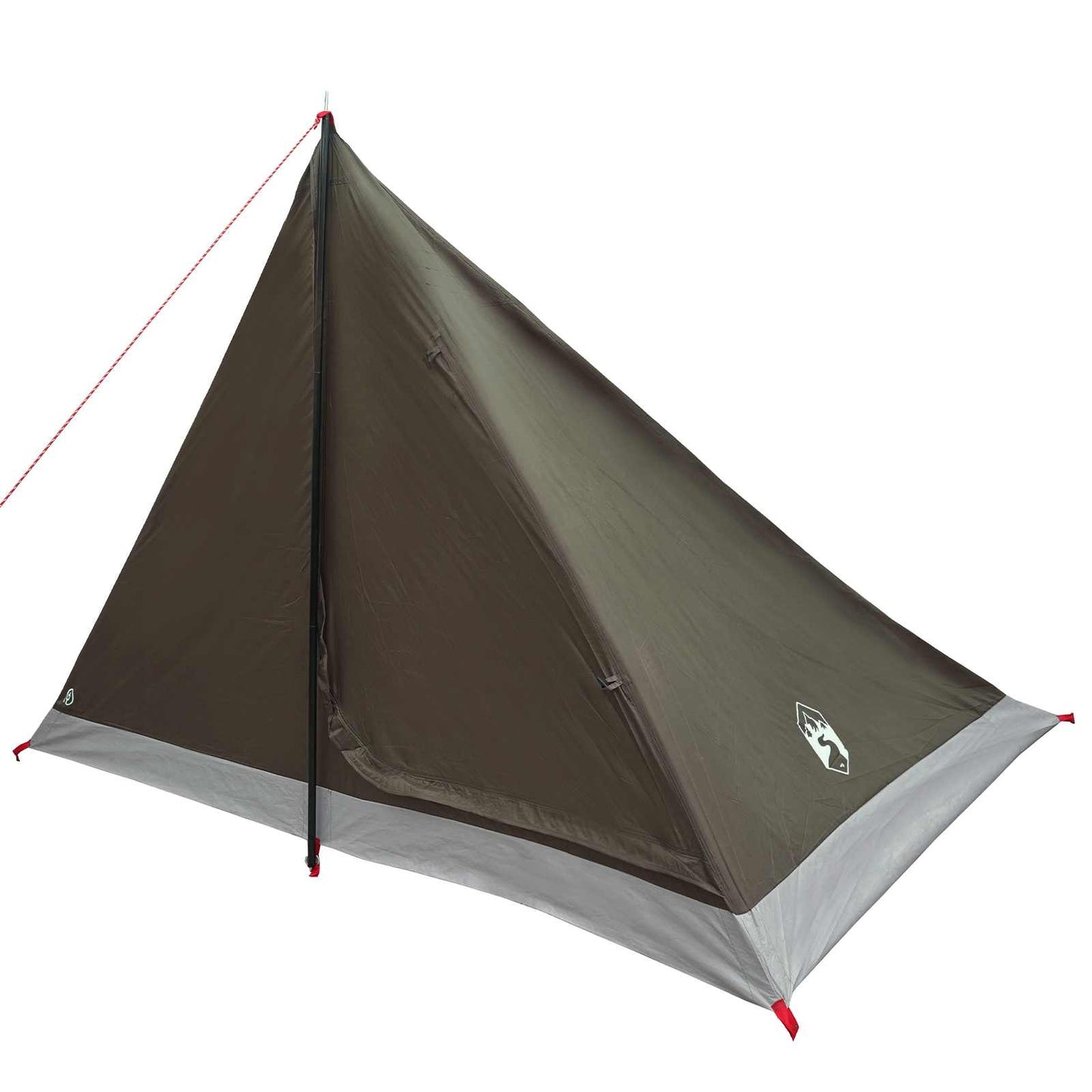 Trekkingzelt 4 Personen Braun und Grau