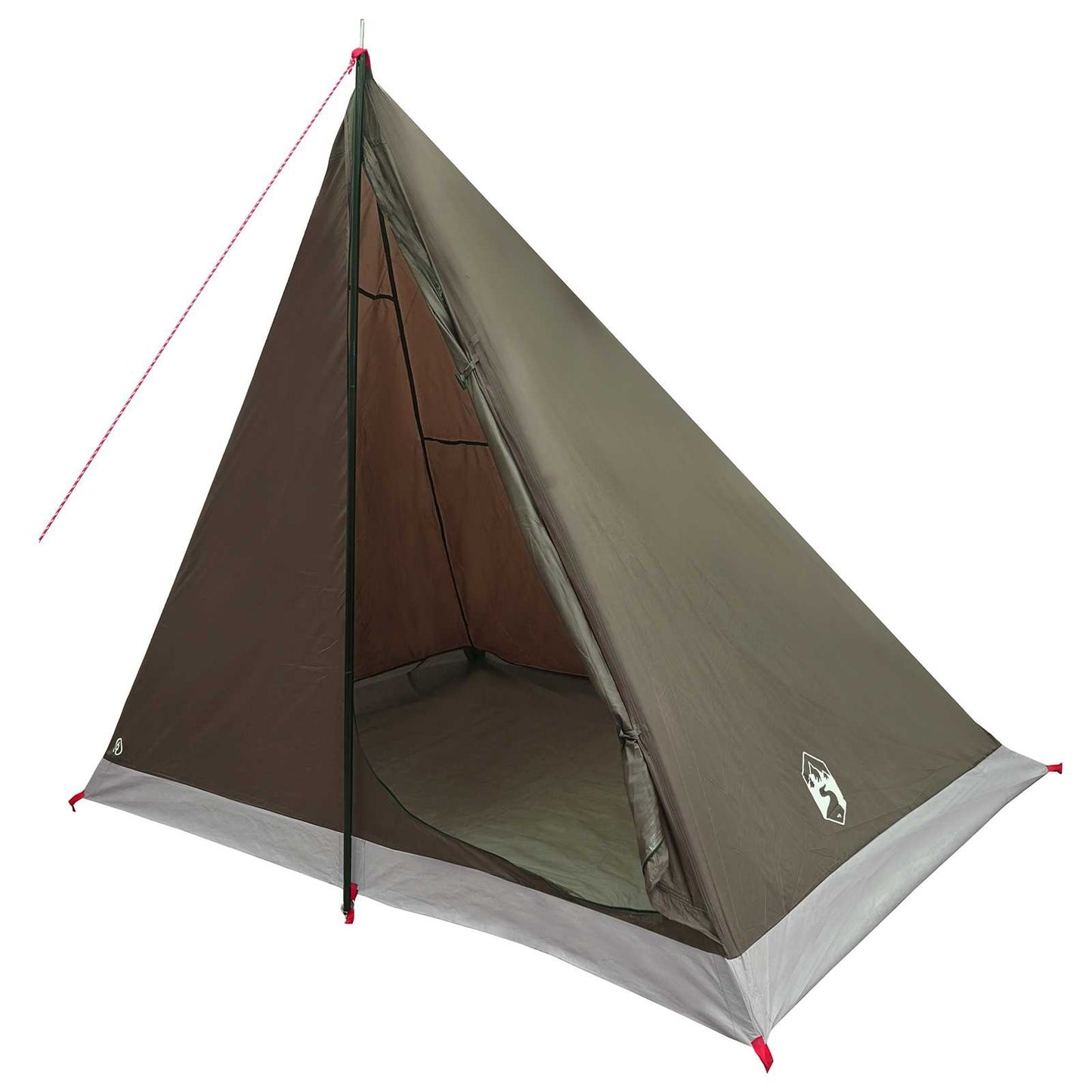 Trekkingzelt 2 Personen Braun und Grau