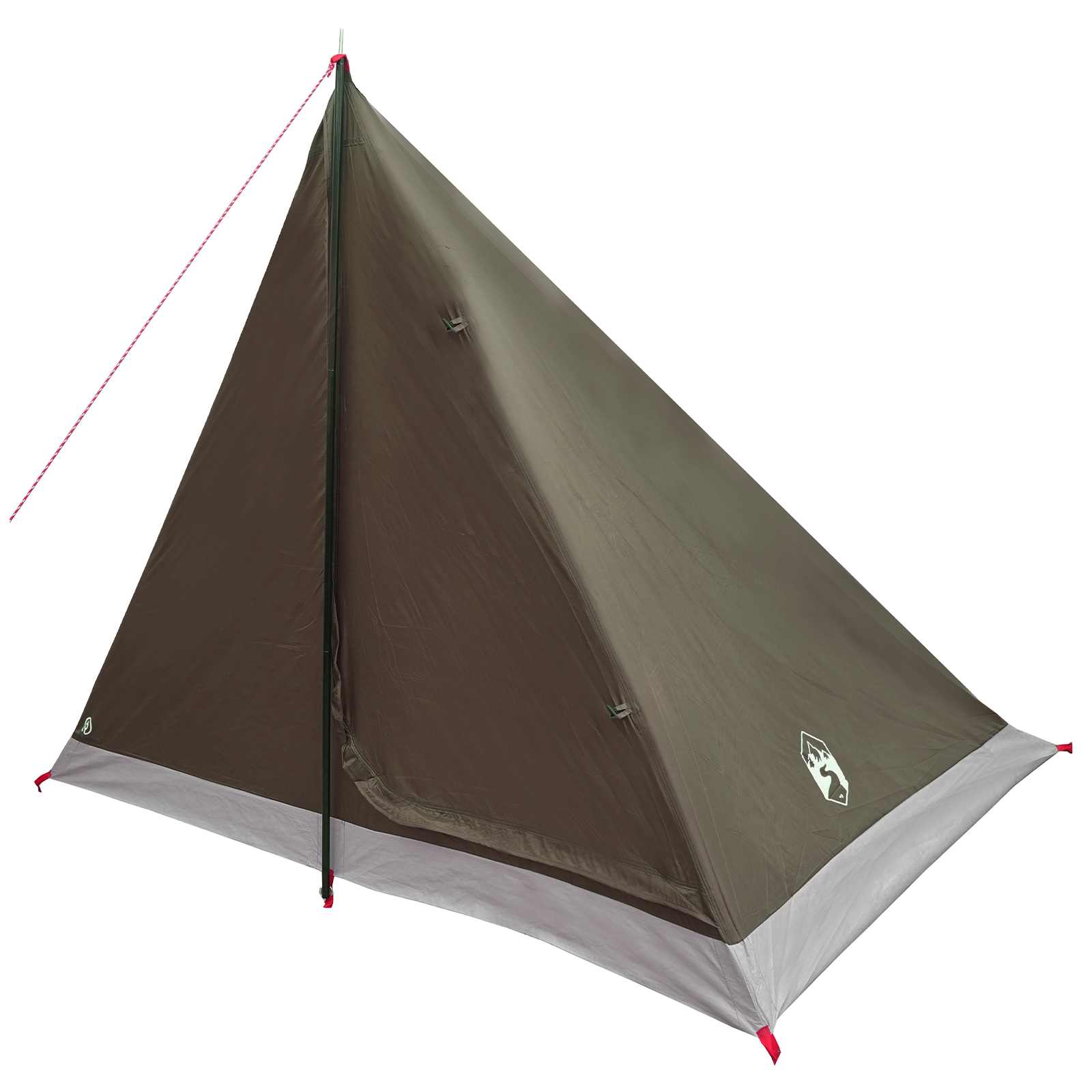 Trekkingzelt 2 Personen Braun und Grau