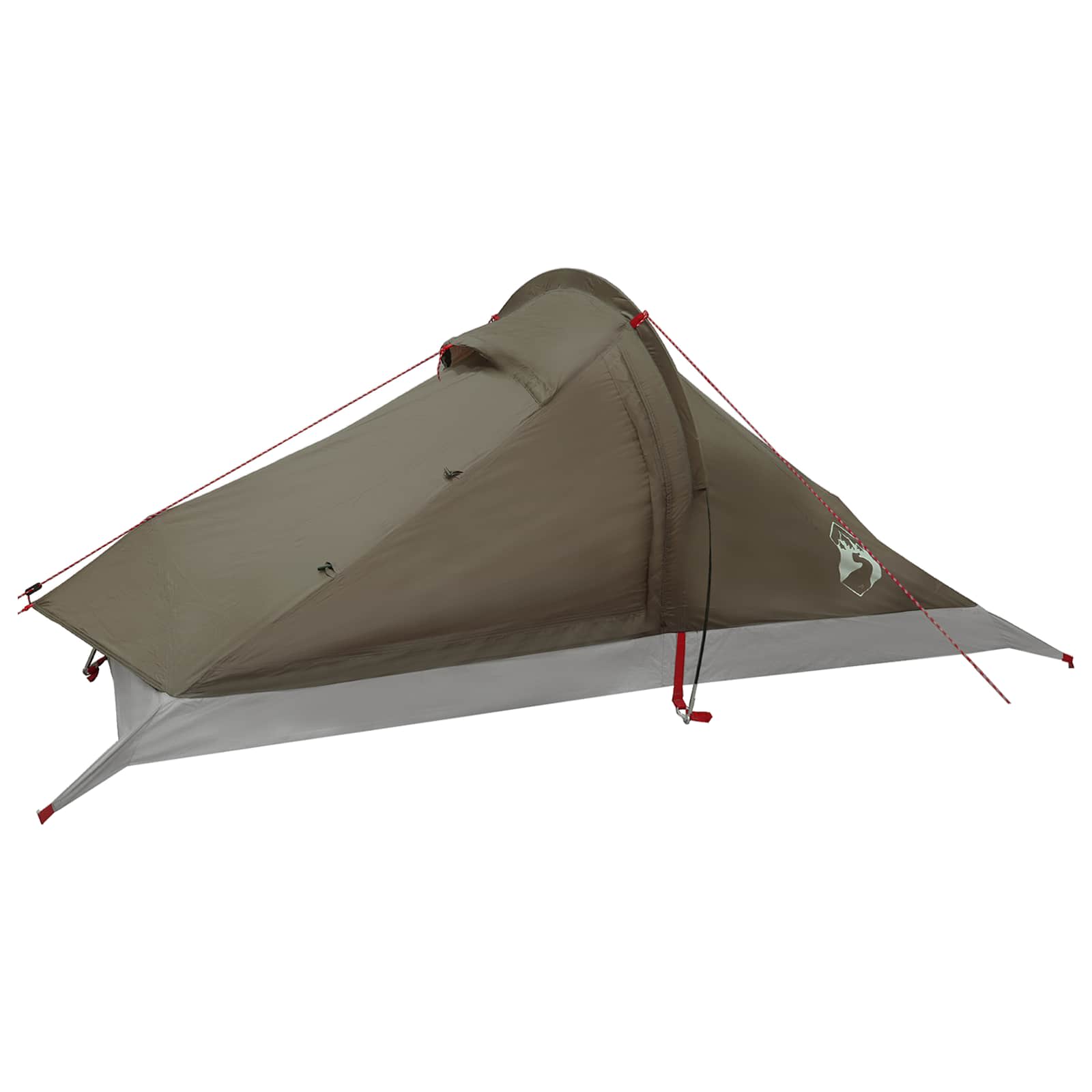 Trekkingzelt 4 Personen Braun und Grau