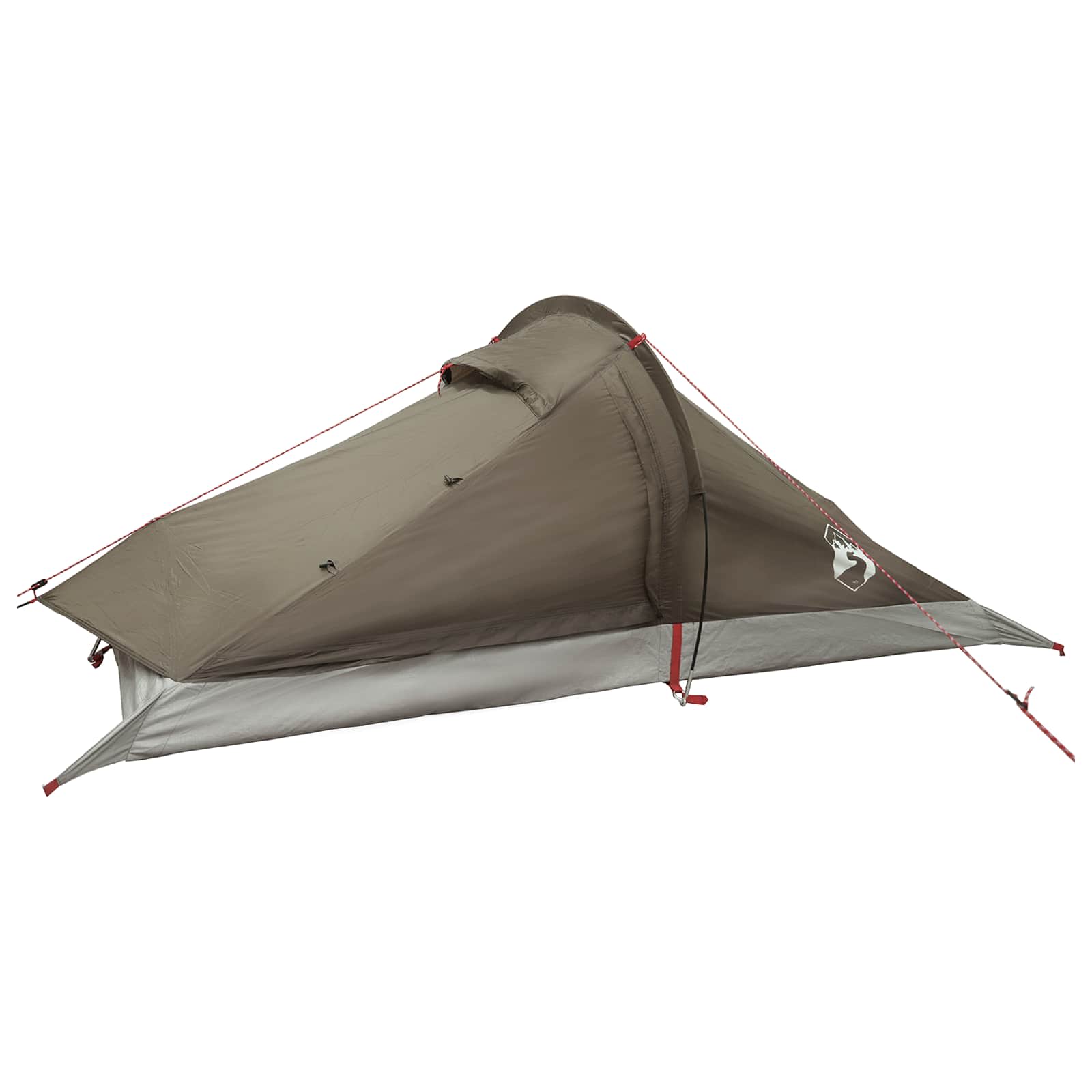 Trekkingzelt 2 Personen Braun und Grau