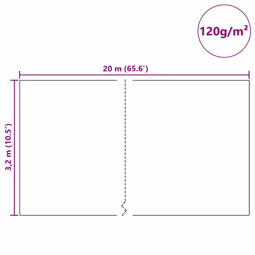Frostschutz-Pflanzen-Vlies Weiß 20 x 3,2 m Vliesstoff