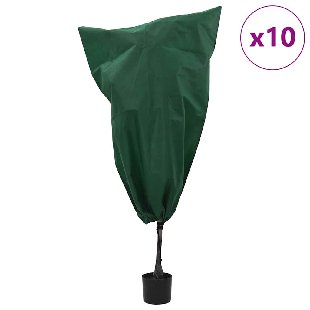 Vlies-Abdeckungen für Pflanzen zum Frostschutz 10 Stk. Grün