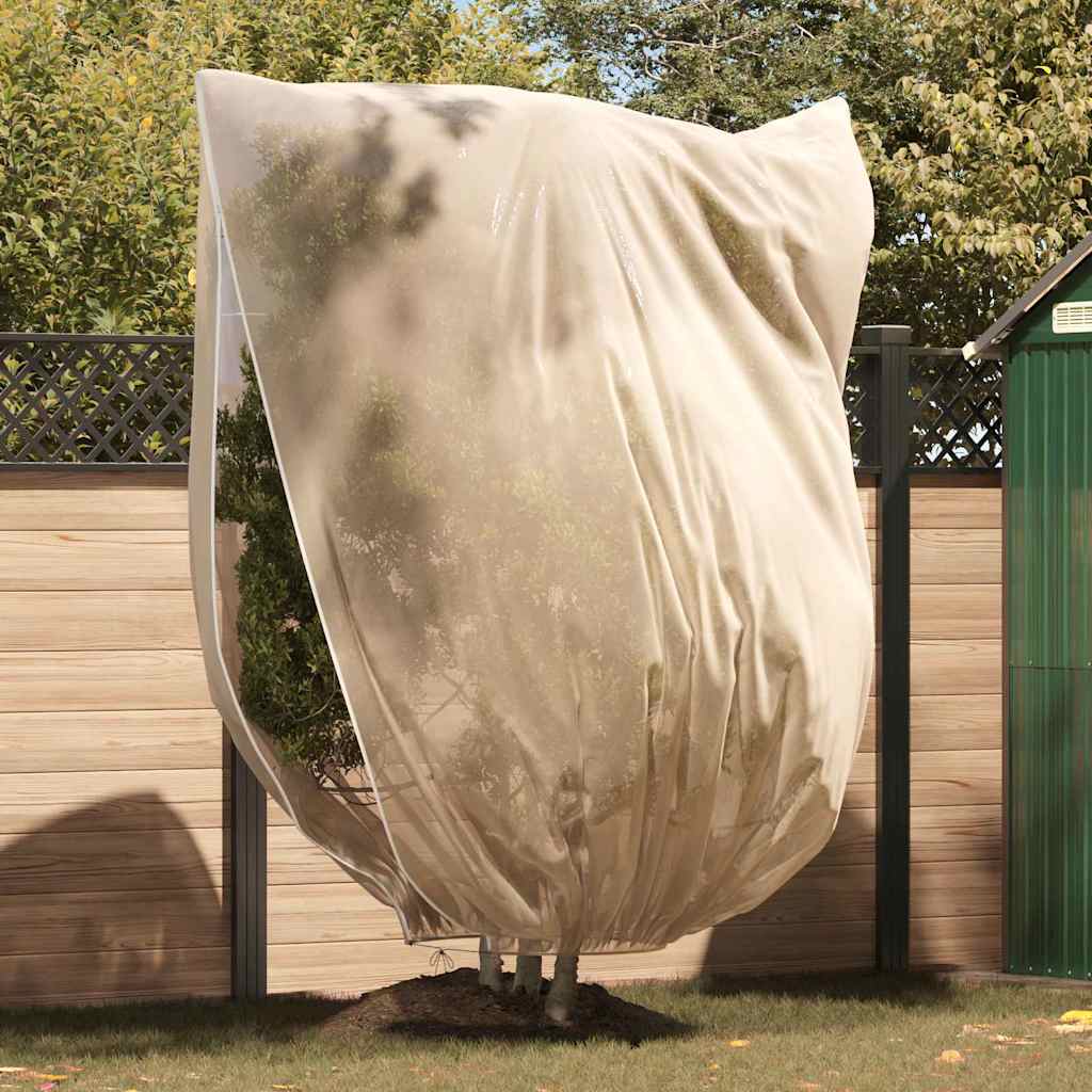 Frostschutzpflanzenfleeceabdeckungen Beige 2,4 x 2 m Vliesstoff