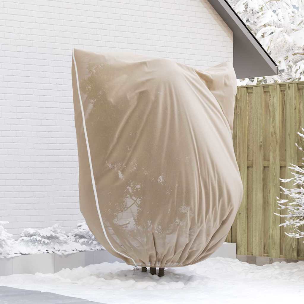 Frostschutzpflanzenfleeceabdeckungen 3 stk. Beige 2,4 x 2 m
