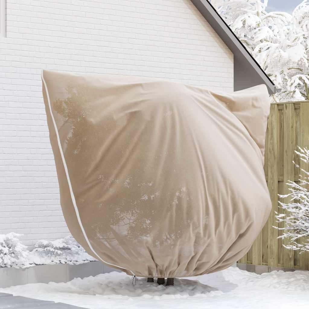 Frostschutzpflanzenfleeceabdeckungen 3 stk. Beige 2,5 x 3,14 m