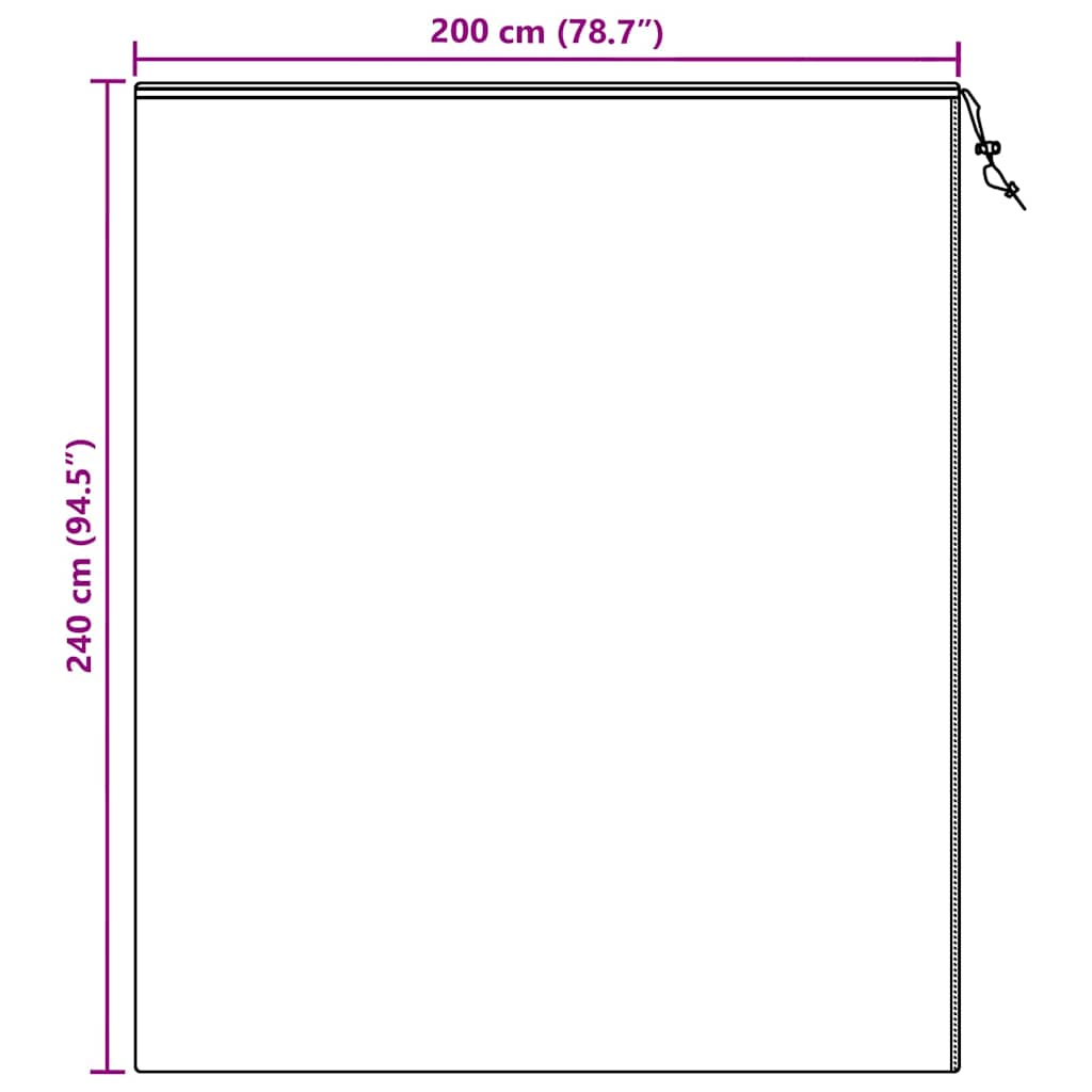 Frostschutzpflanzenfleeceabdeckungen Grün 2,4 x 2 m Vliesstoff