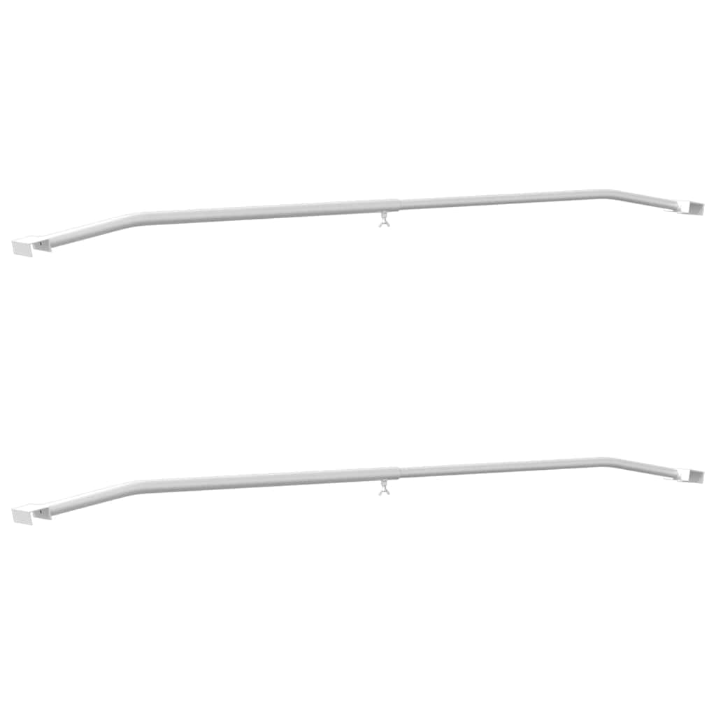 Planehalterung für Anhänger 2 Silber 102-155 cm Aluminium
