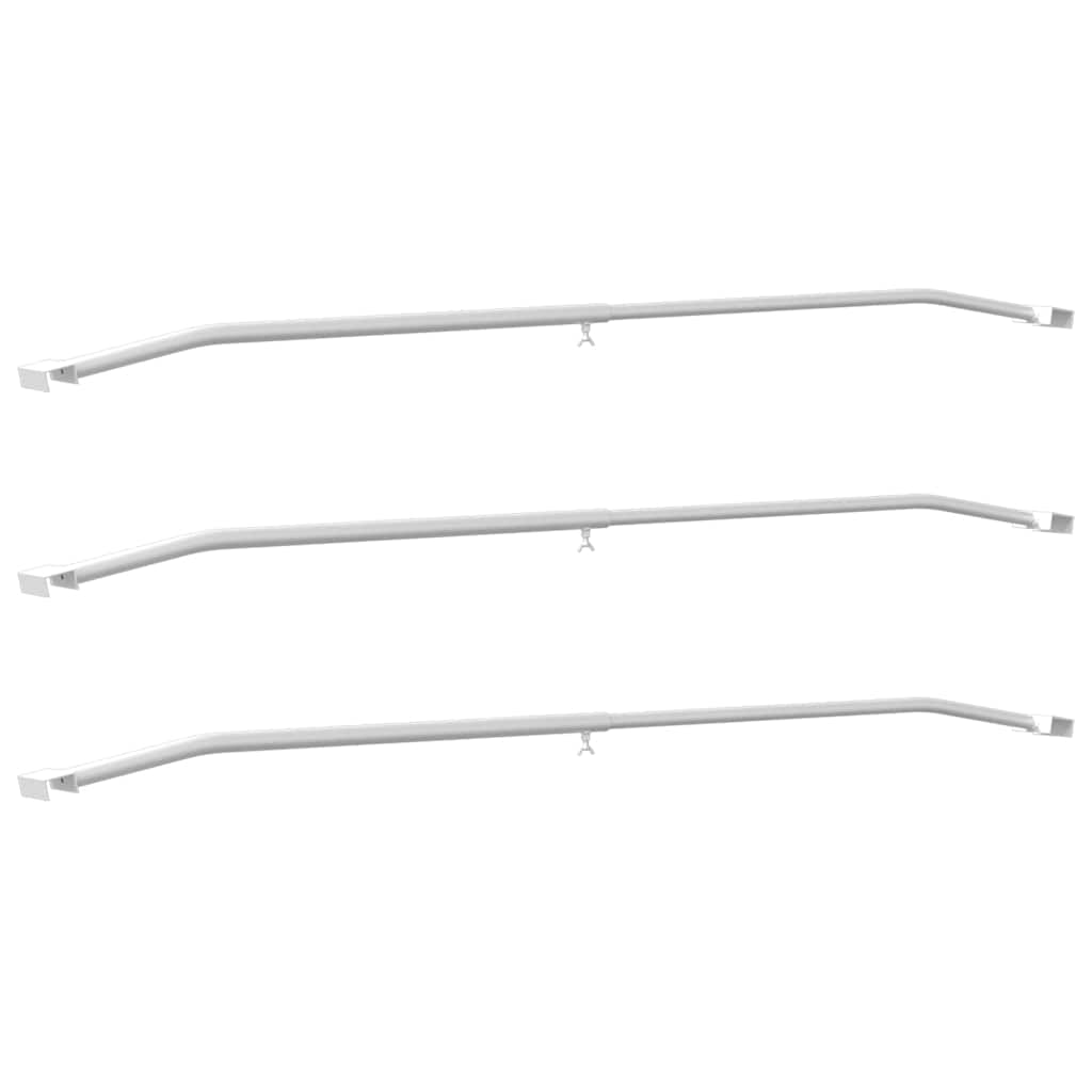 Planehalterung für Anhänger 3 Silber 102-155 cm Aluminium