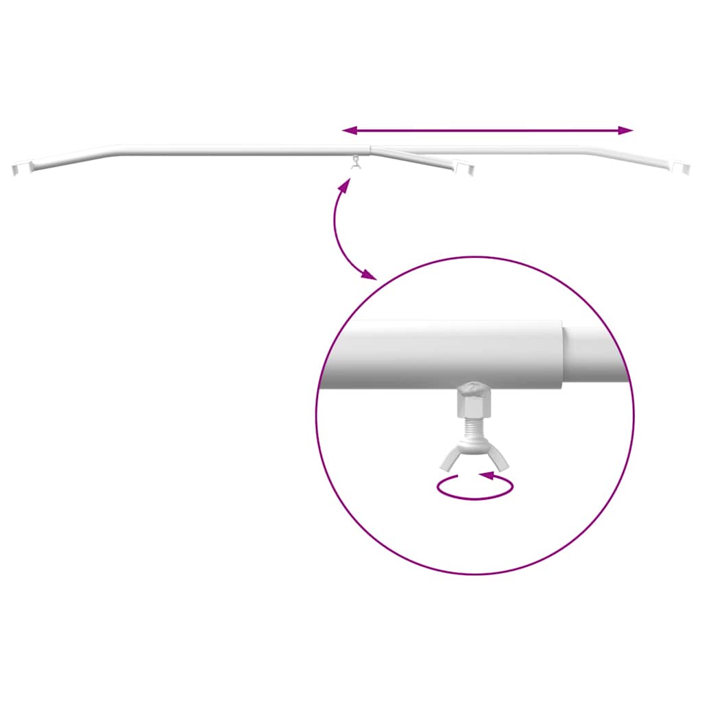 Planehalterung für Anhänger 3 Silber 102-155 cm Aluminium