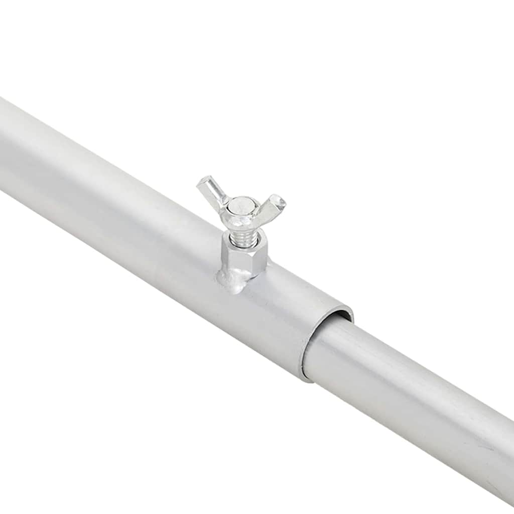 Planehalterung für Anhänger 2 Silber 136-218 cm Aluminium