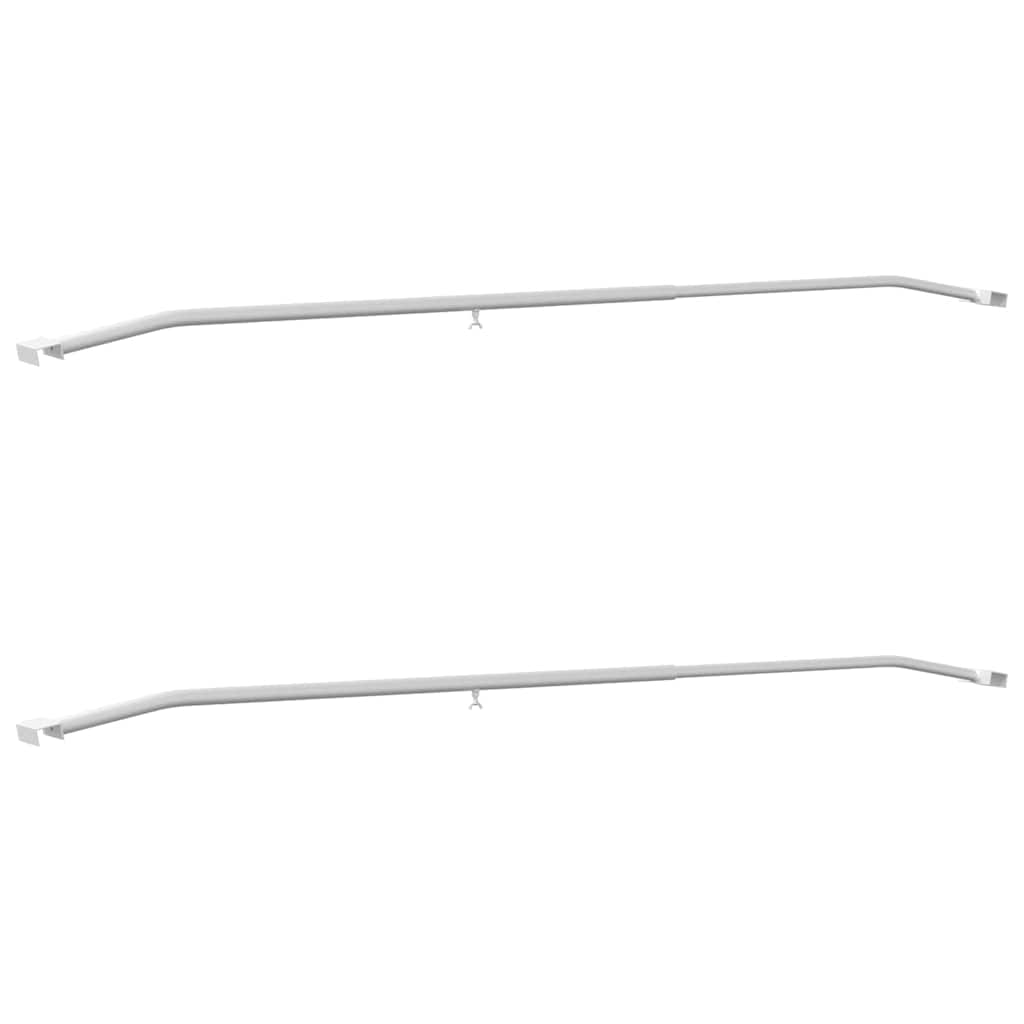 Planehalterung für Anhänger 2 Silber 136-218 cm Aluminium