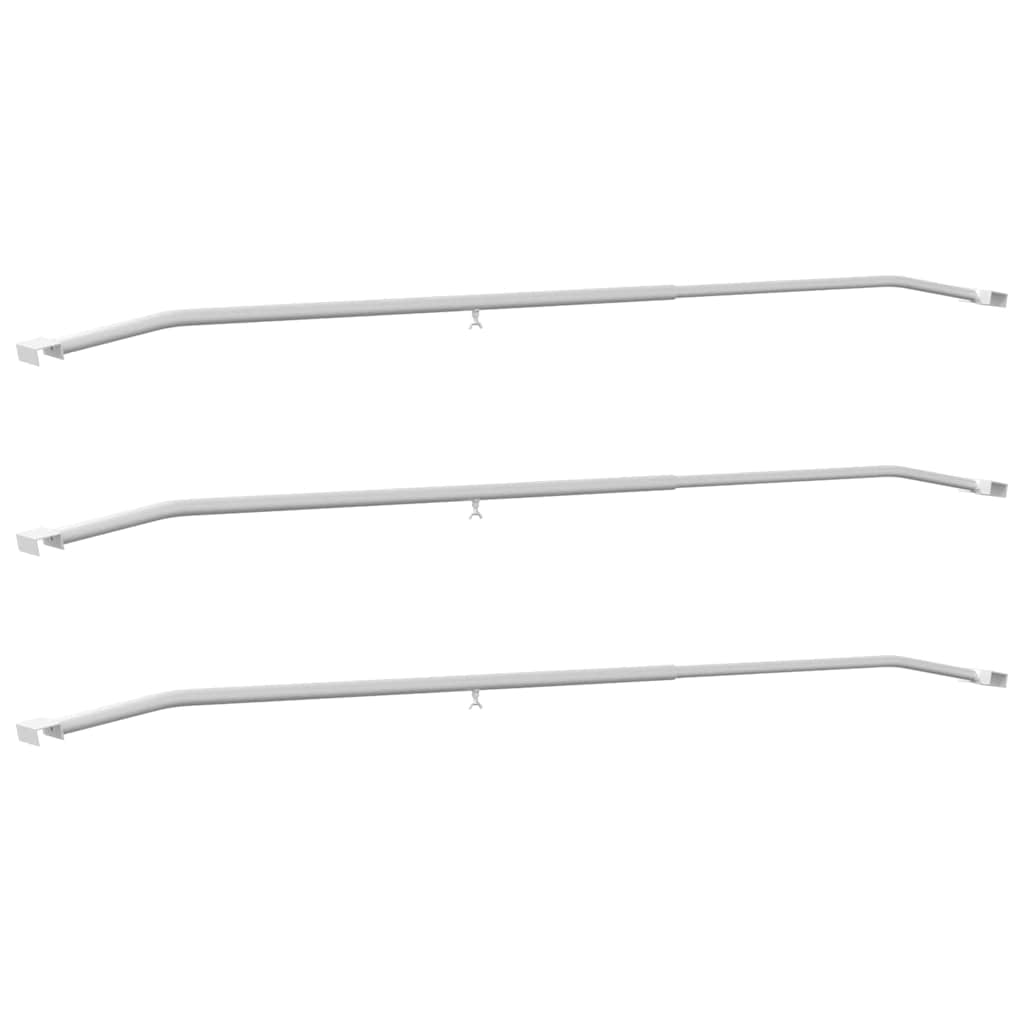 Planehalterung für Anhänger 3 Silber 136-218 cm Aluminium