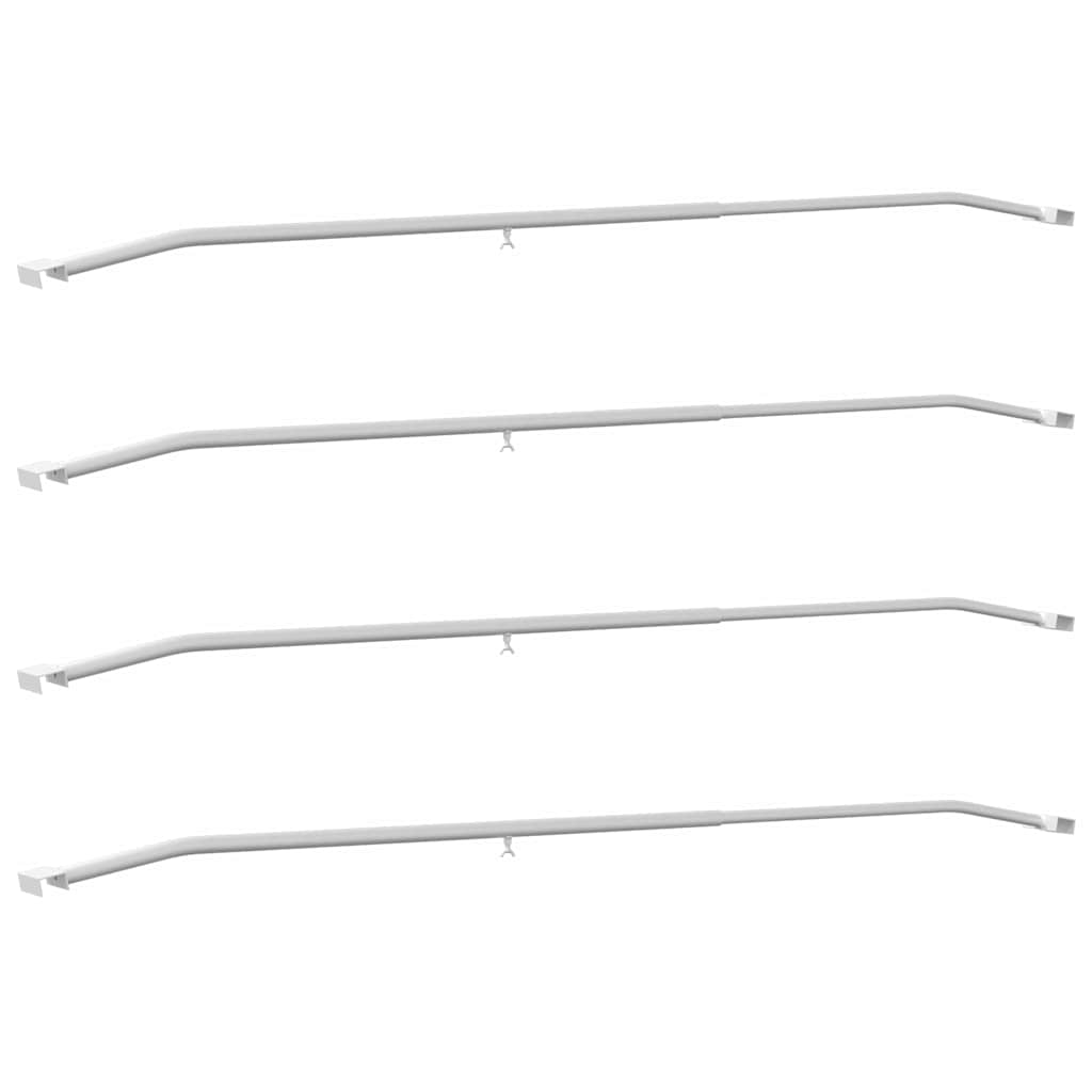 Planehalterung für Anhänger 4 Silber 136-218 cm Aluminium