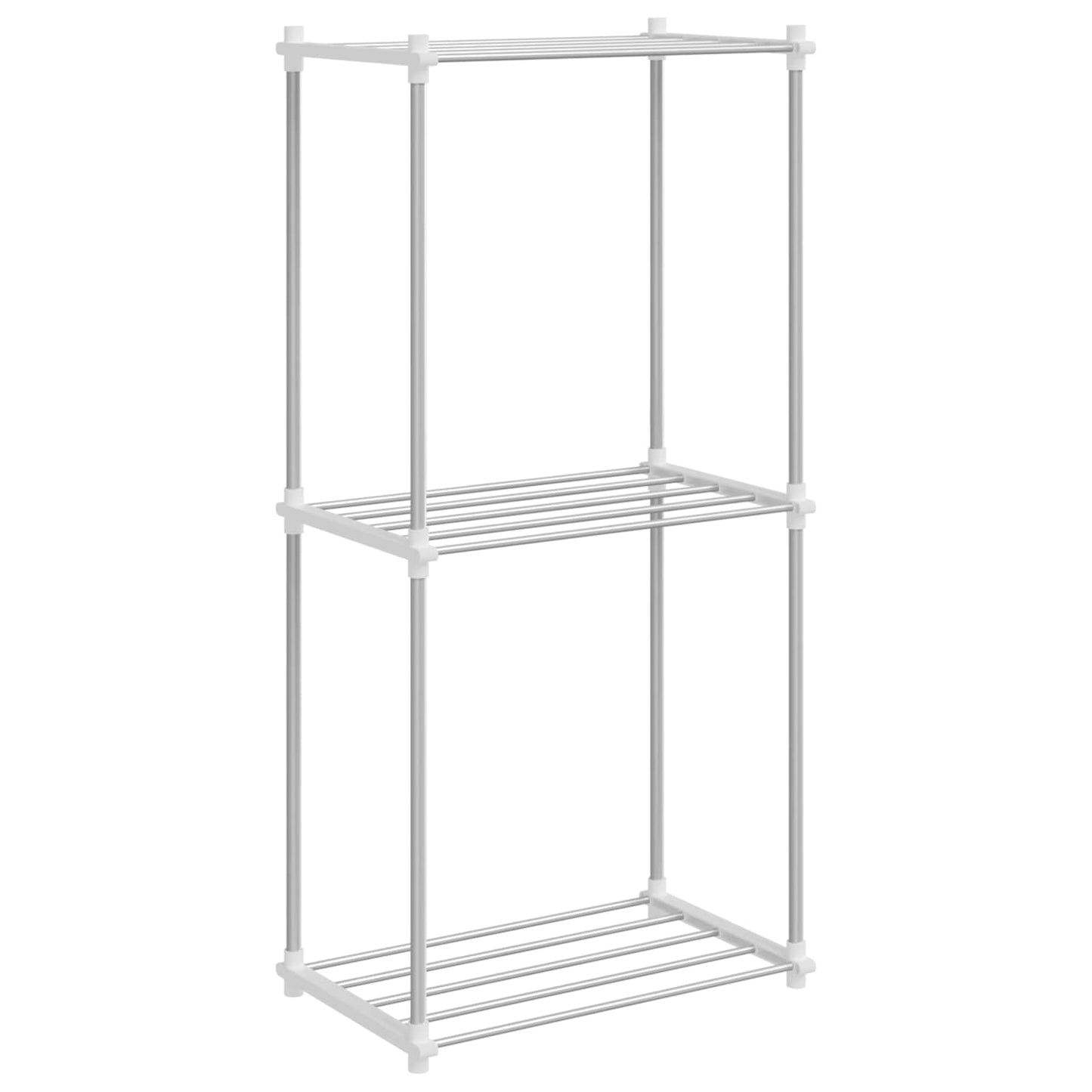 Tubular Shelf mit Speicher Weiß 42,5 x 27 x 91,5 cm Aluminium
