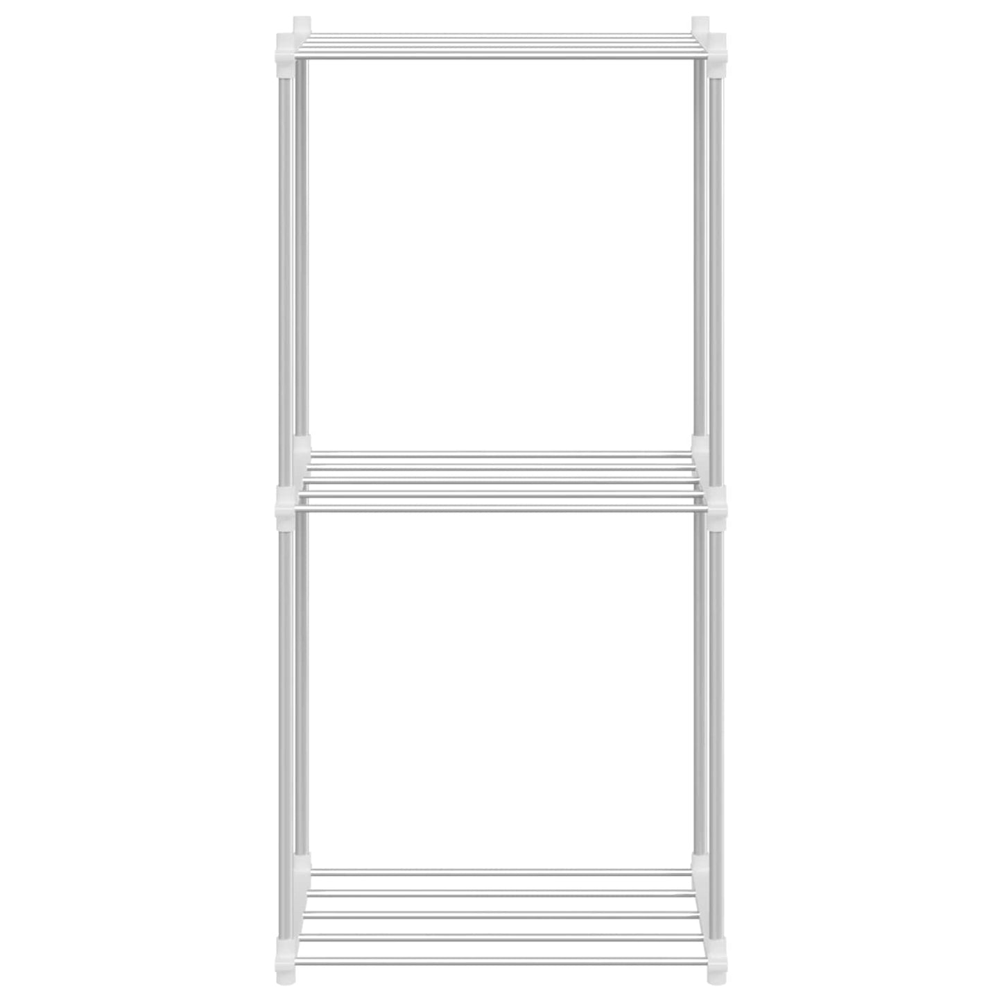 Tubular Shelf mit Speicher Weiß 42,5 x 27 x 91,5 cm Aluminium